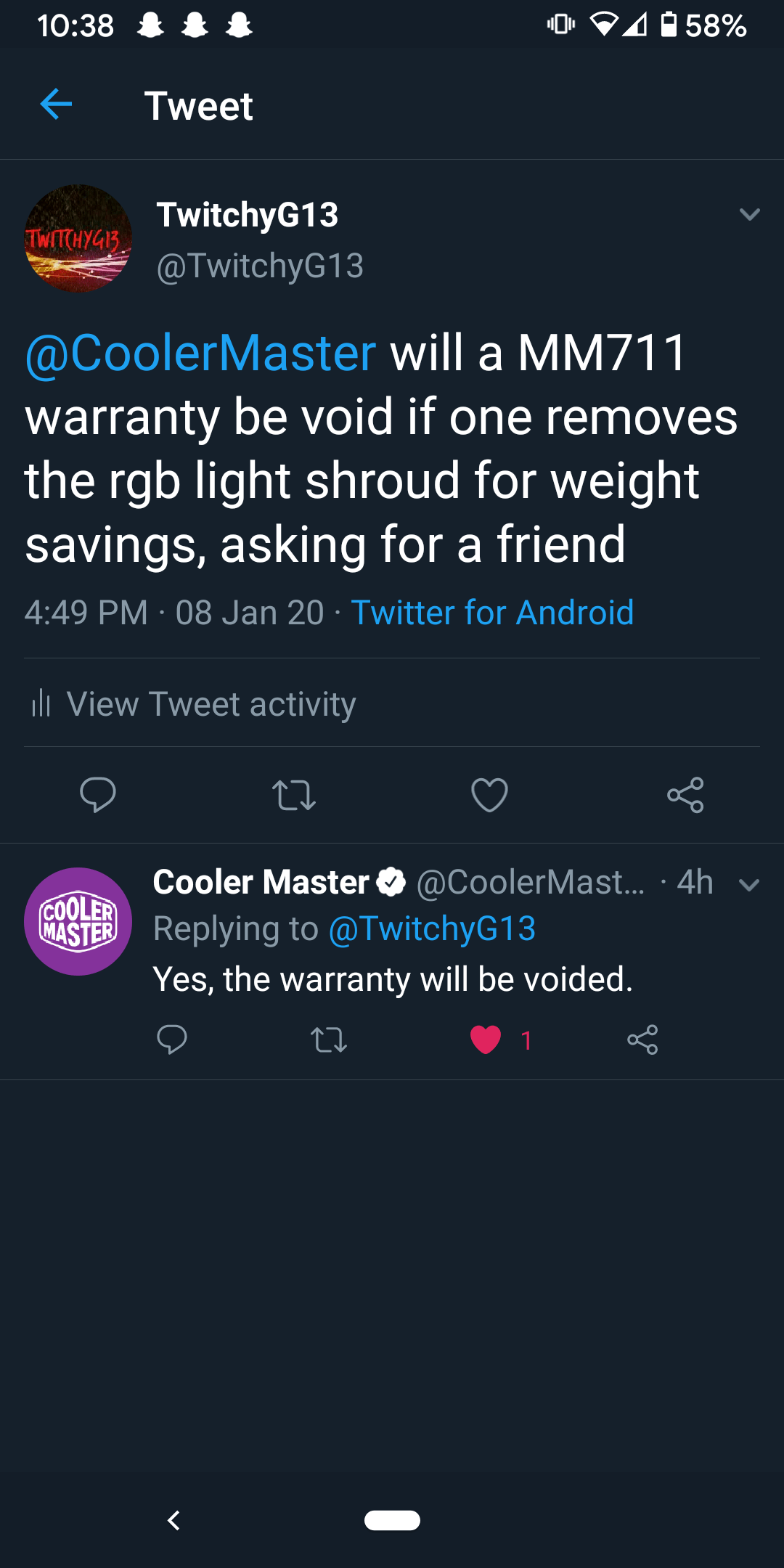 Mm711 shroud removal voids warranty if anyone is curious r/MouseReview