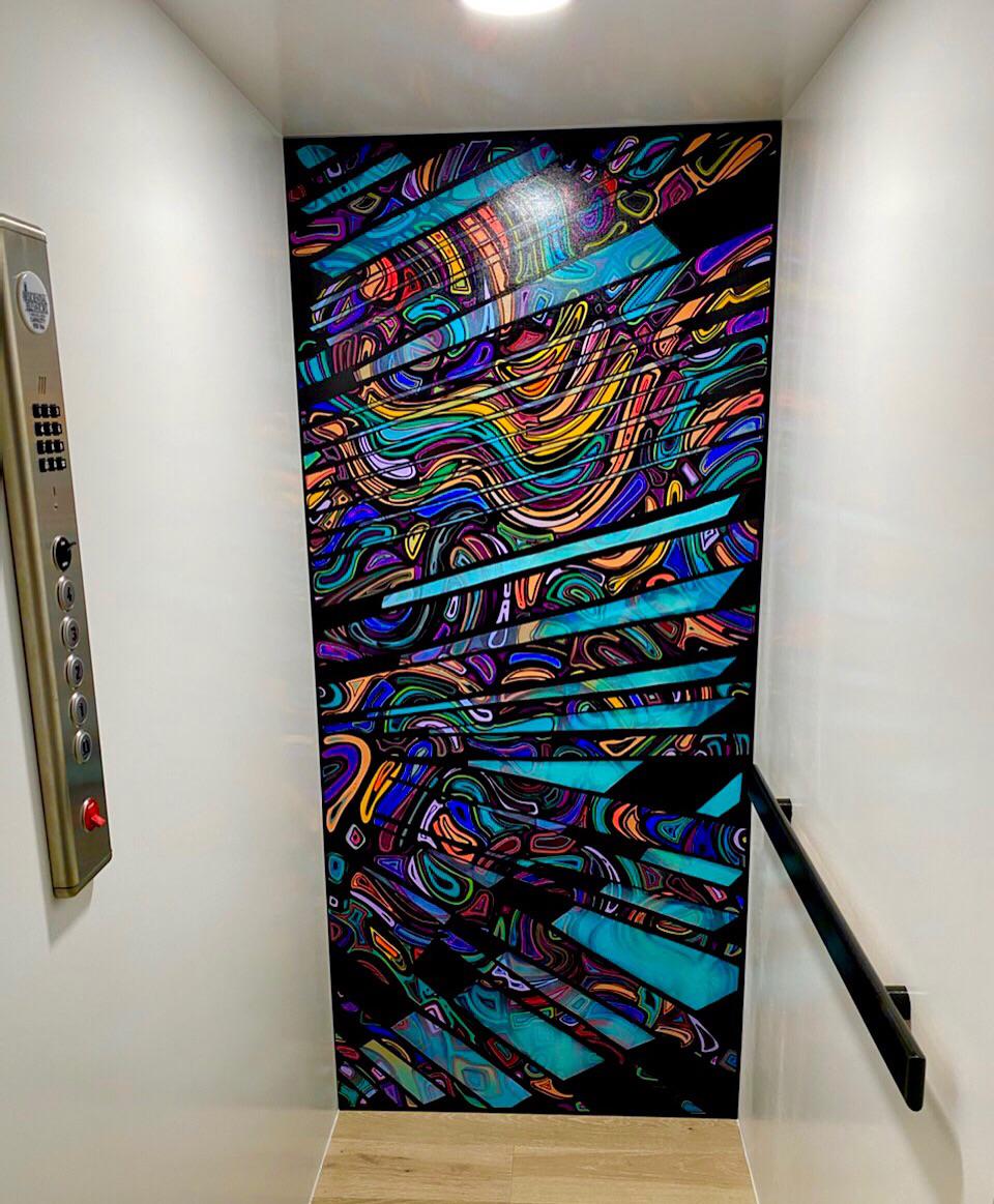 Custom painting for elevator r/BeAmazed