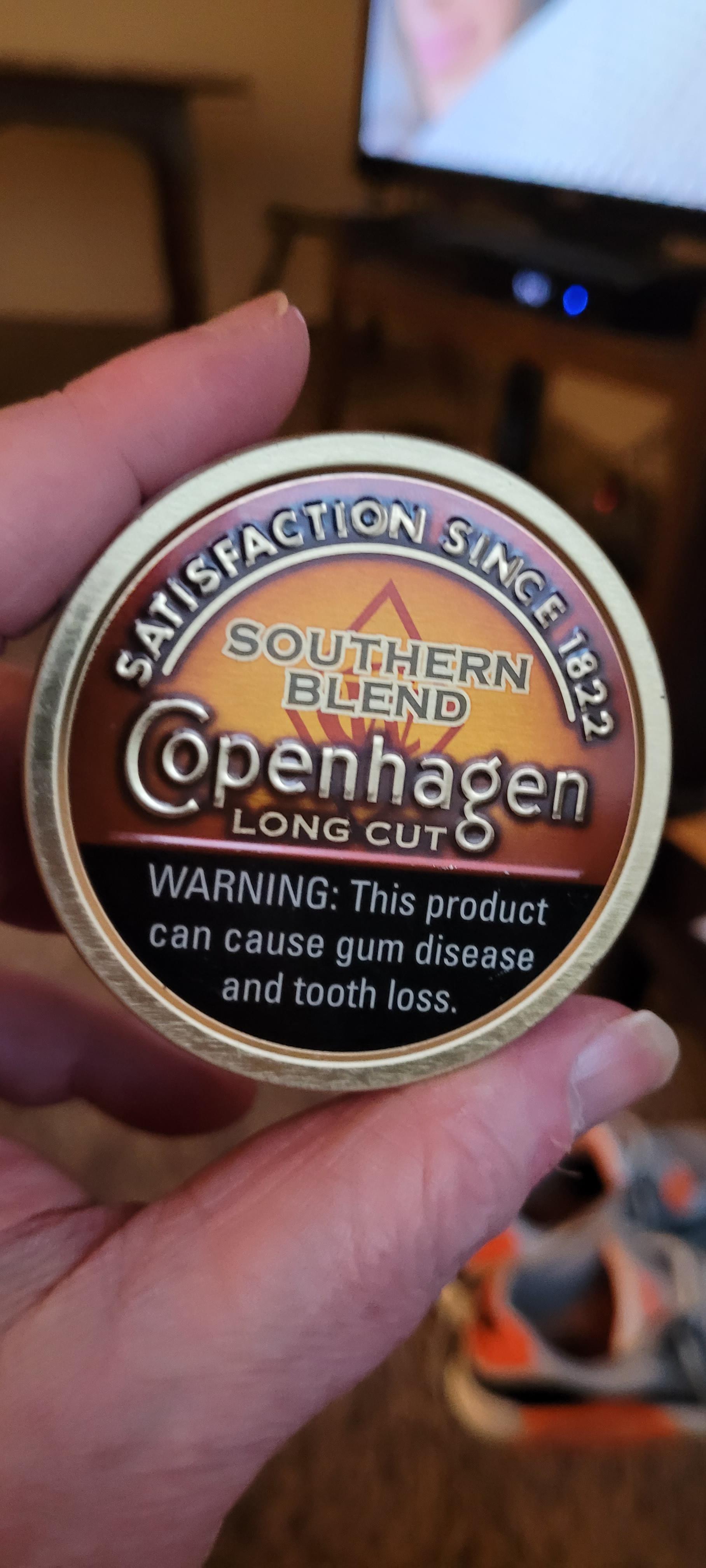 got some Copenhagen southern blend r/DippingTobacco