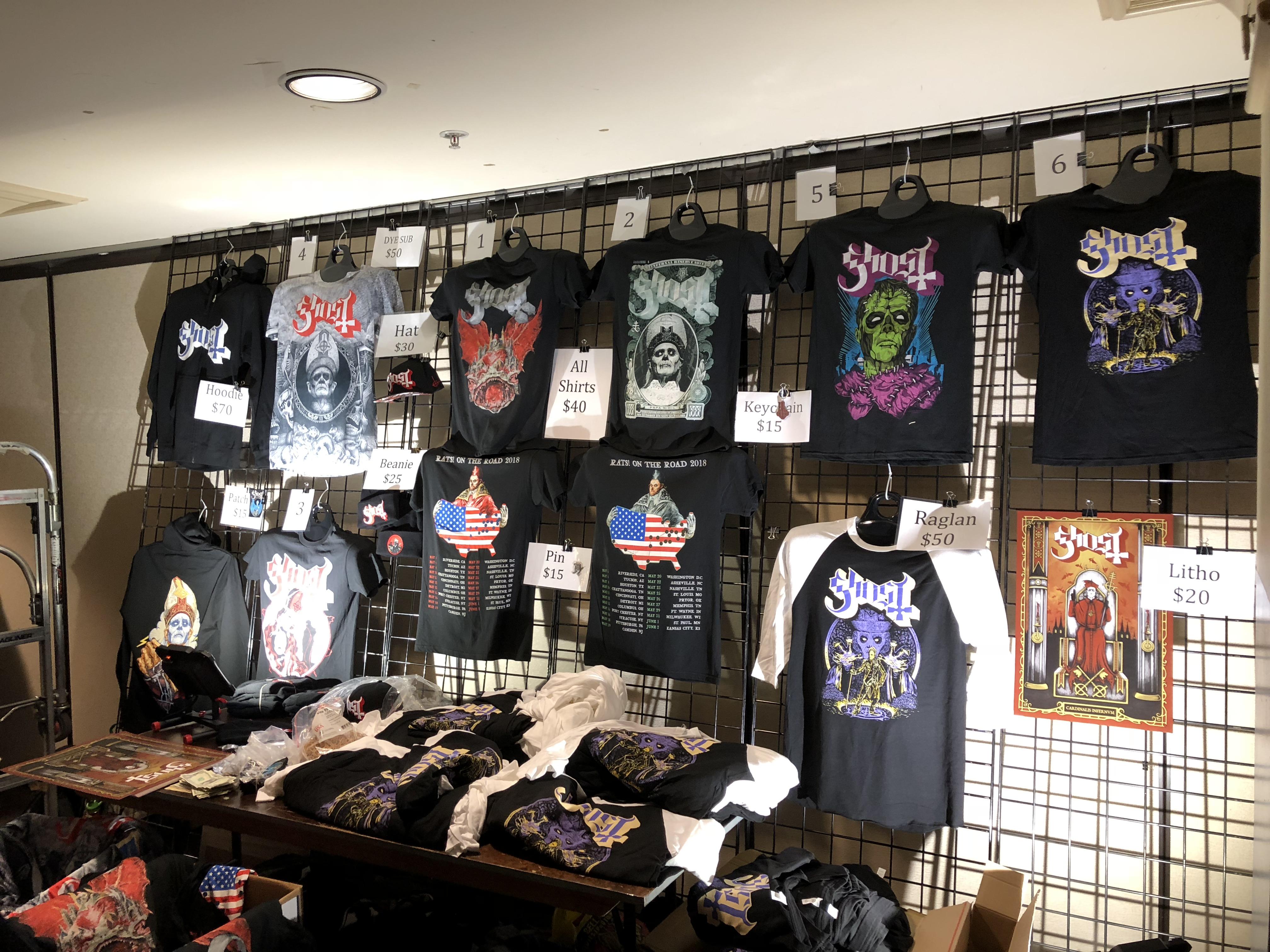 Riverside merch table r/Ghostbc