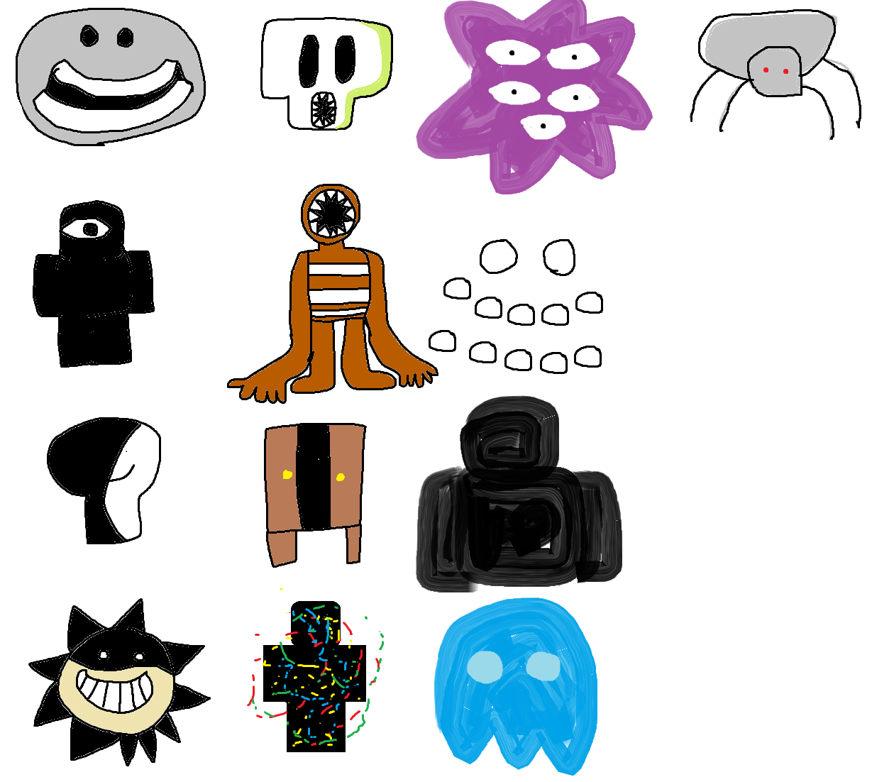i drawed doors entities from memory r/RobloxDoors