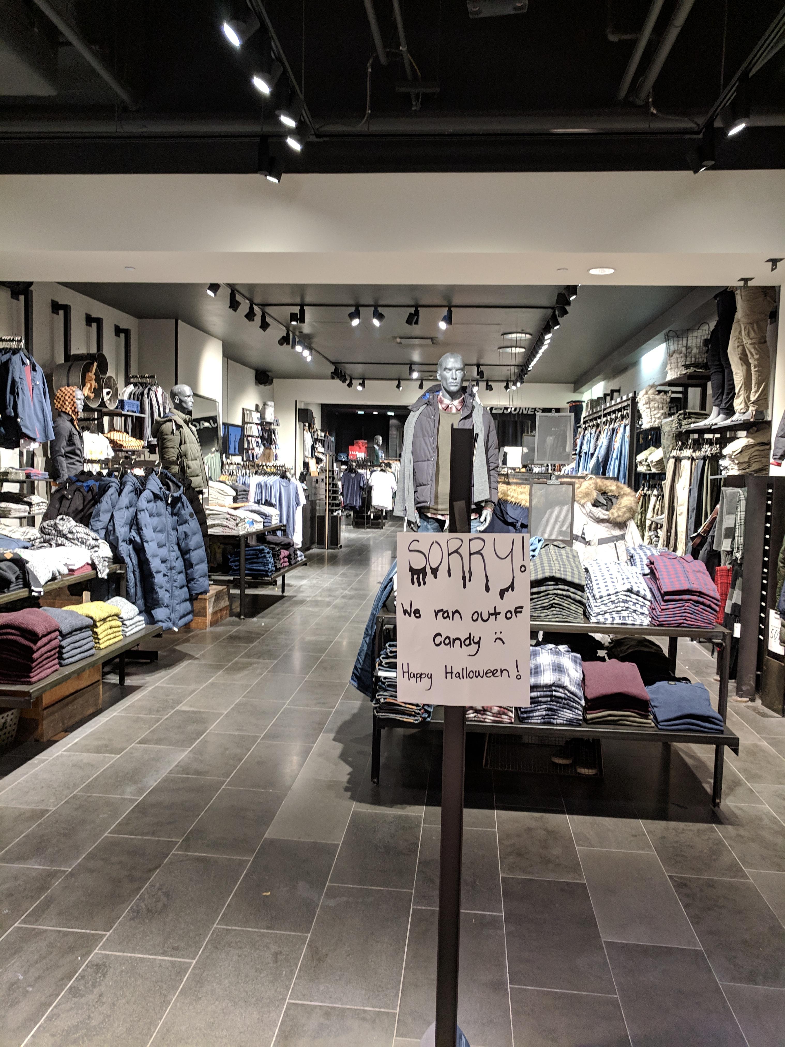 I went to the mall and noticed most stores were giving the little trick