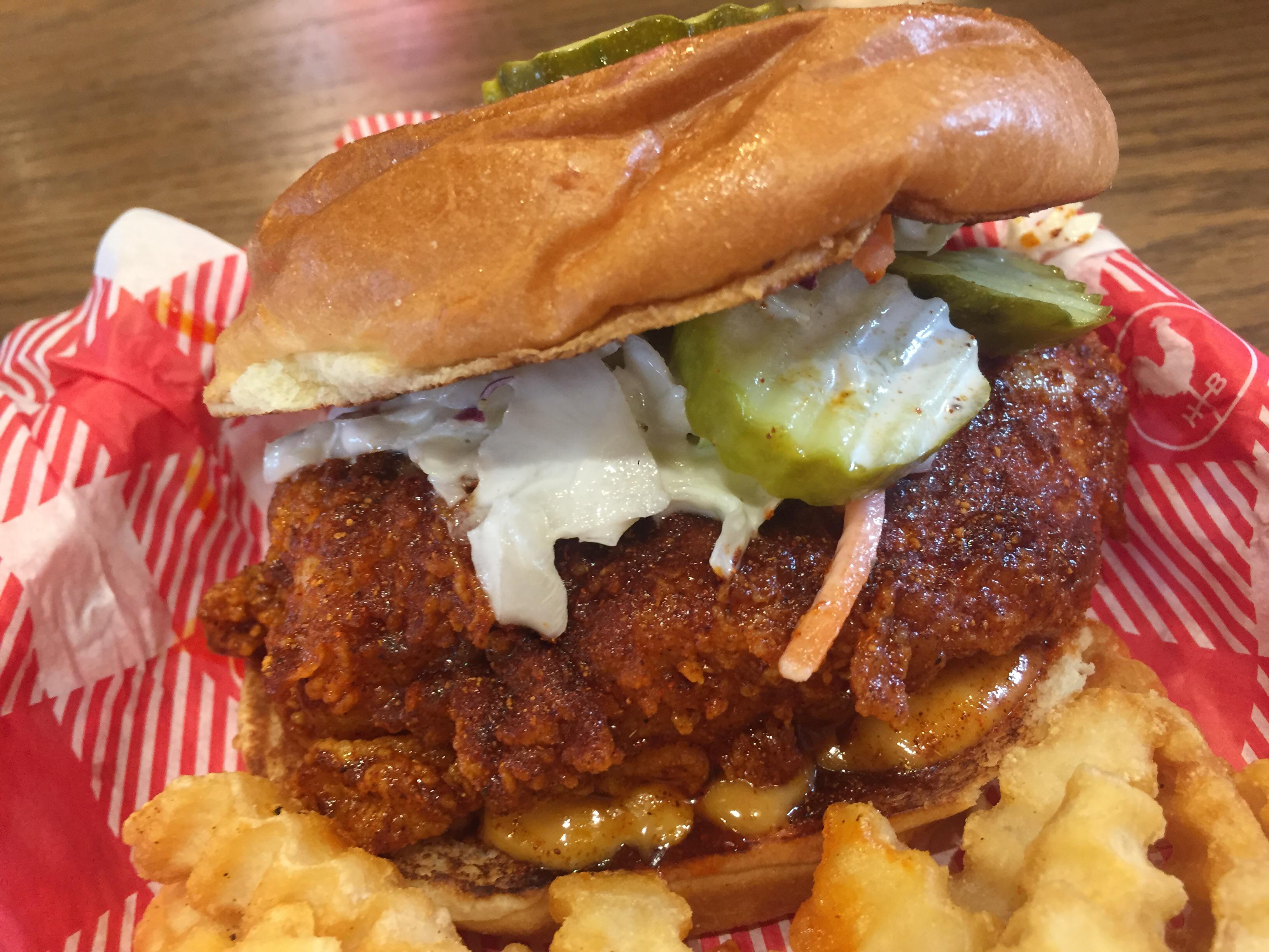 Hattie B’s Hot Chicken Sandwich Nashville, TN r/spicy