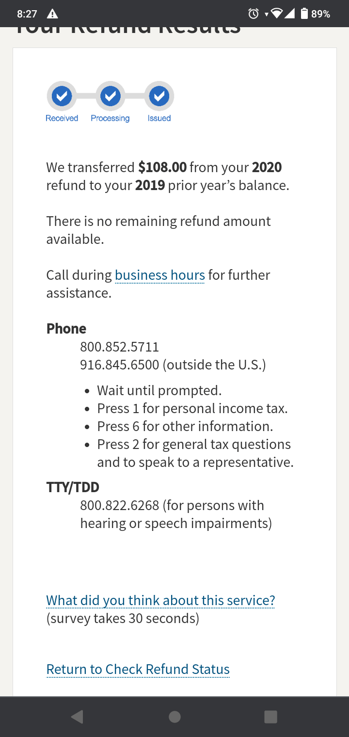 California refund accepted approved and issued but.... r/IRS