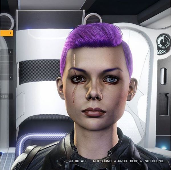 So I know the "scar across eye" thing is probably overdone already... holome