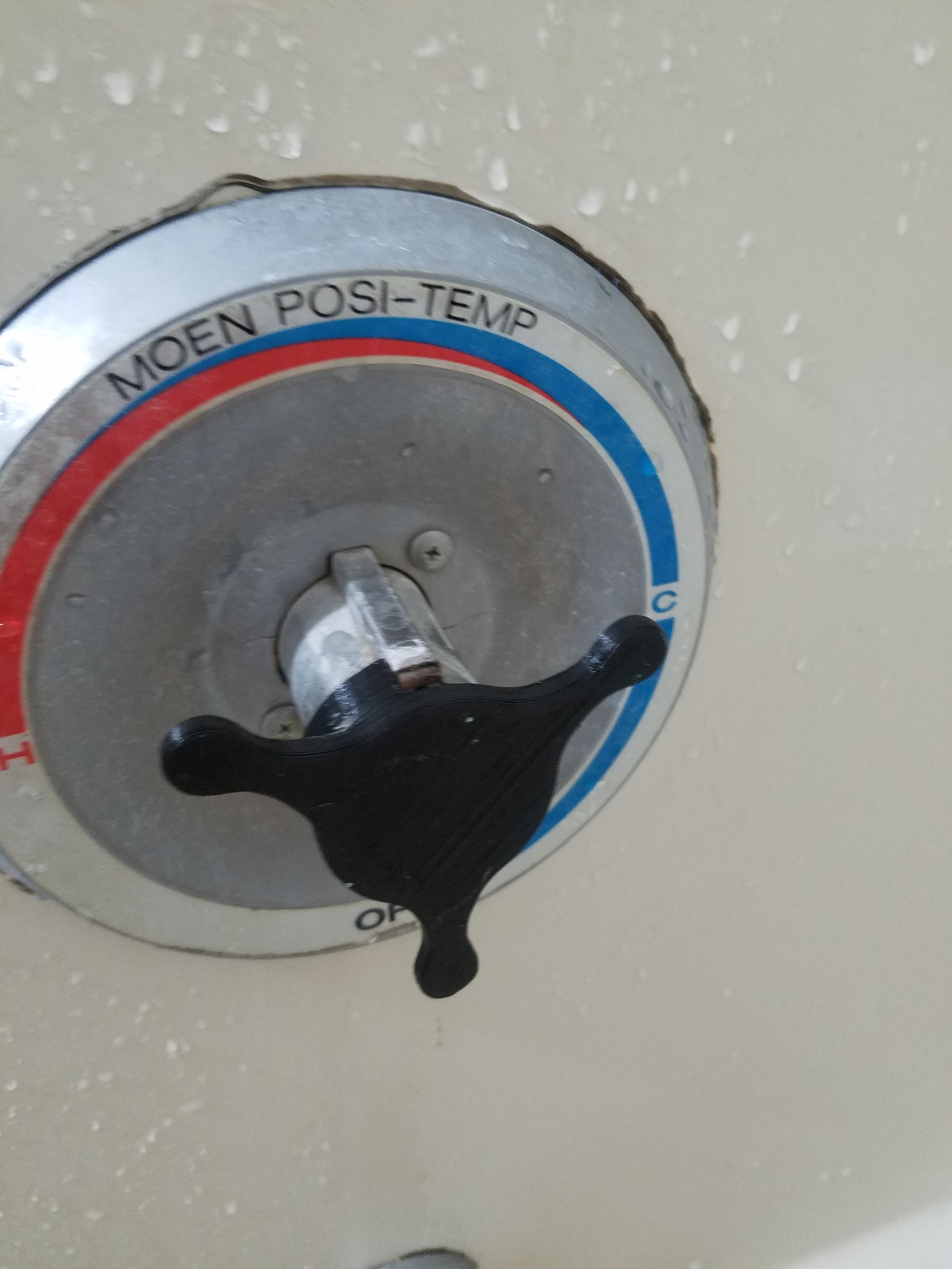 Replacement for a broken shower knob r/functionalprint