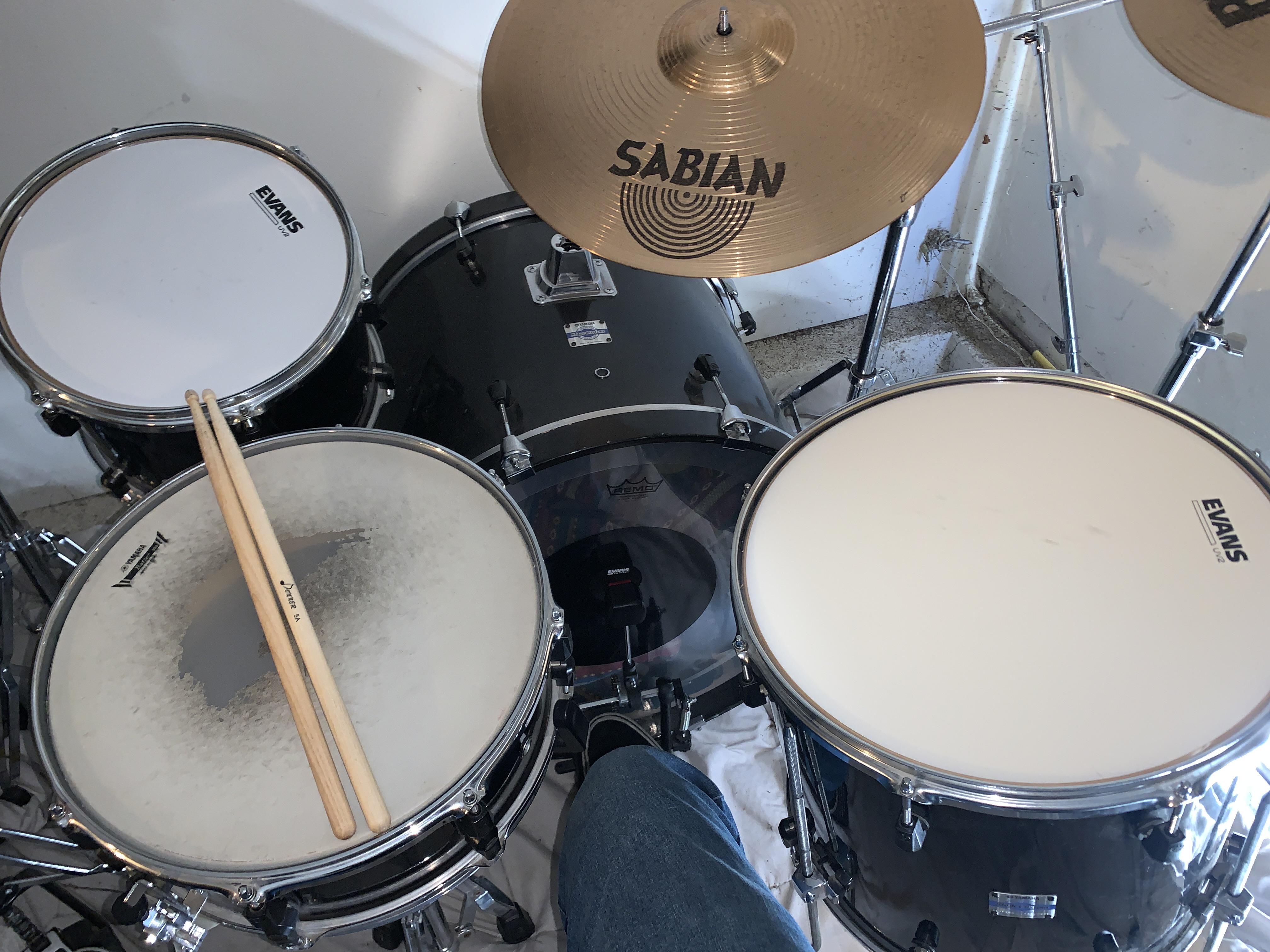 trying to put more effort into taking care of my drums as I destroyed