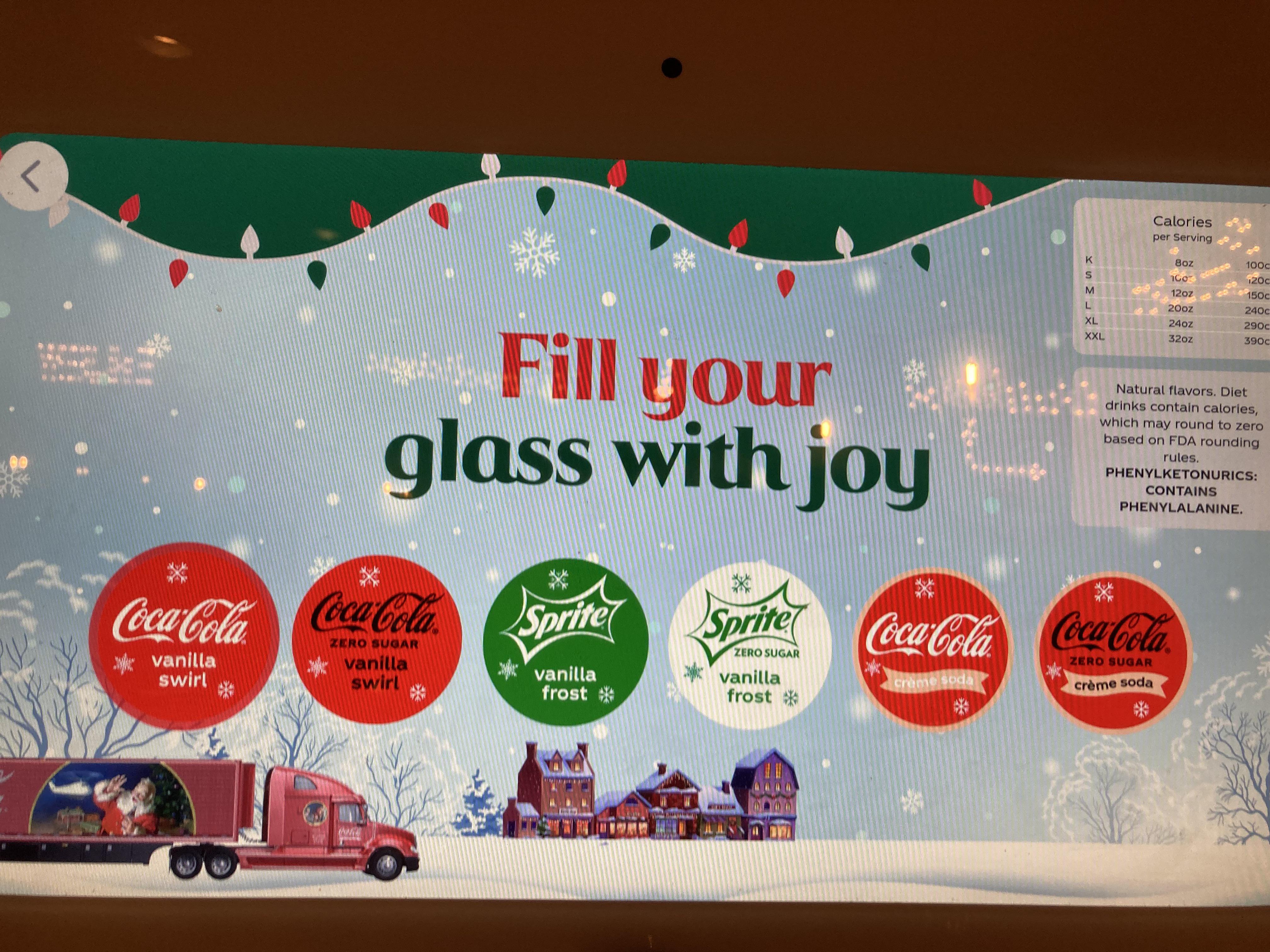 Limited Time Coke Freestyle Winter Flavors r/Soda