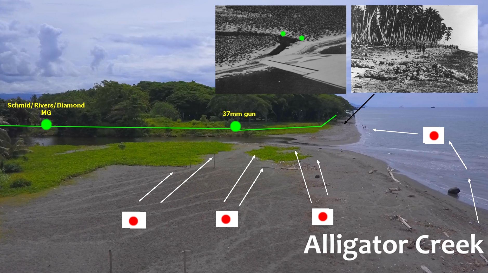 The Battle of the Tenaru or Alligator Creek Overlay r/ww2
