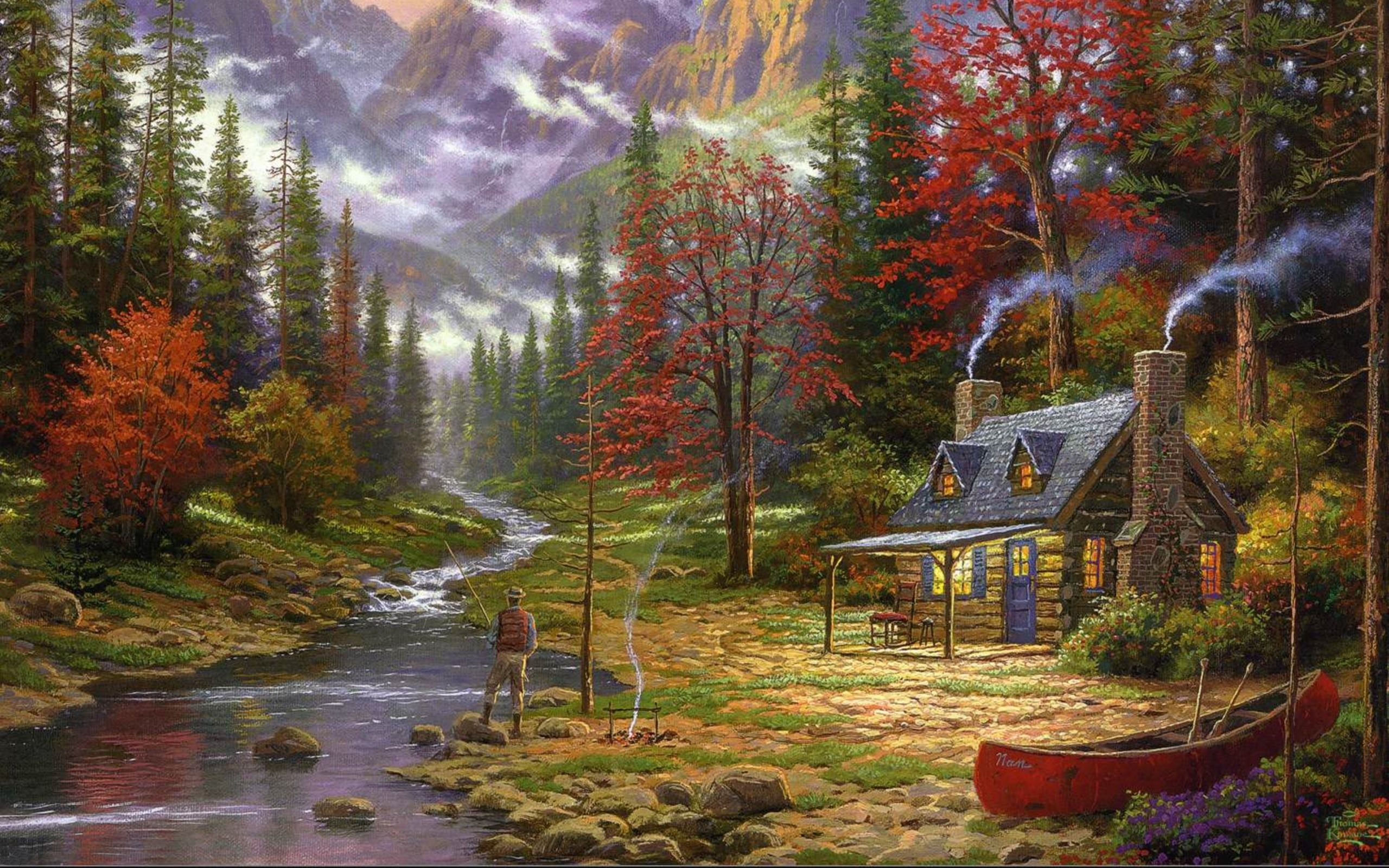 Thomas Kinkade Art [2560x1600] r/wallpaper