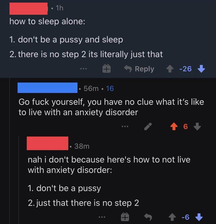 How to cure an anxiety disorder in two steps, courtesy of Reddit