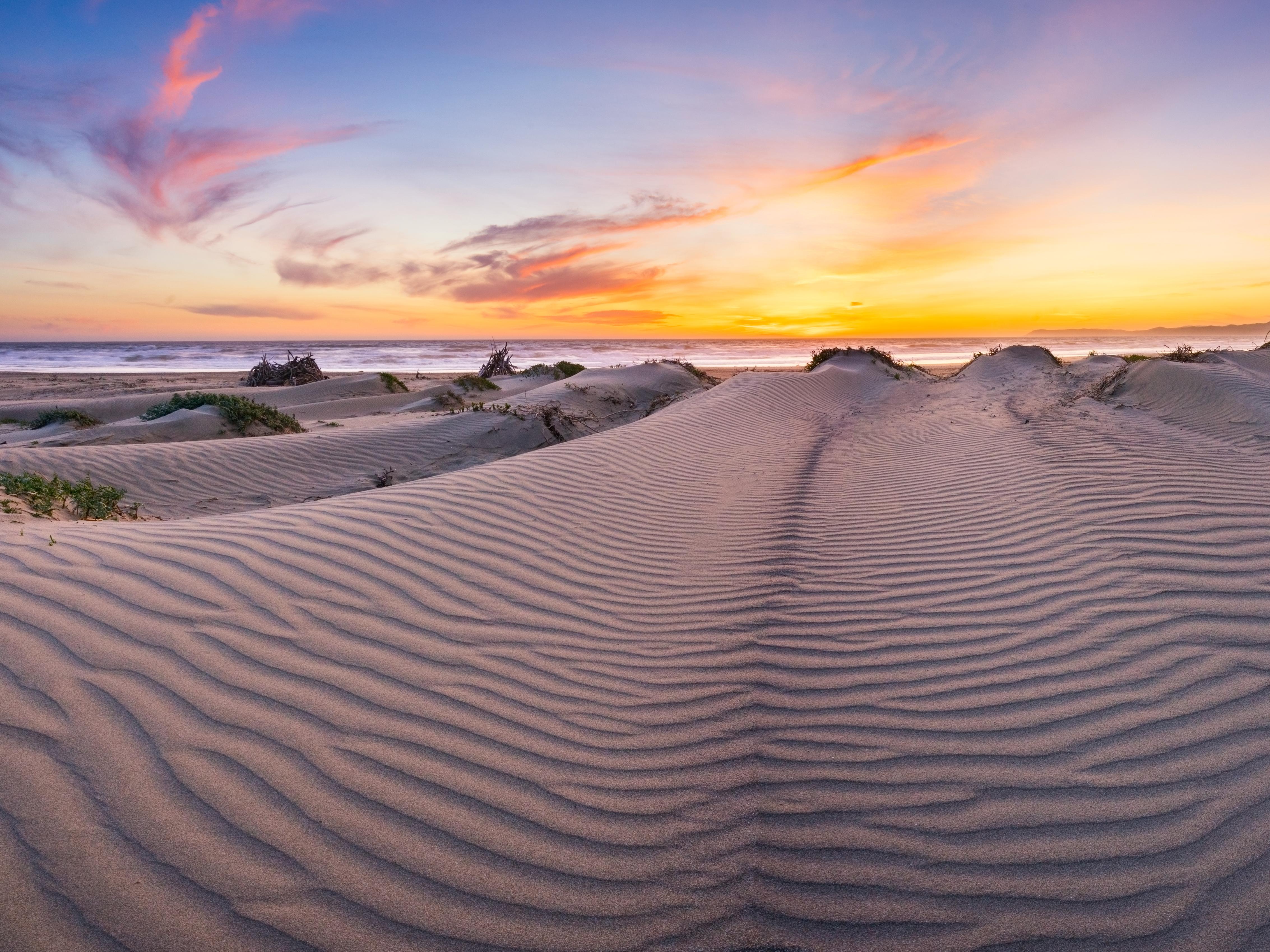 Morro Bay Dunes at Sunset [OC][4532x3399] r/EarthPorn