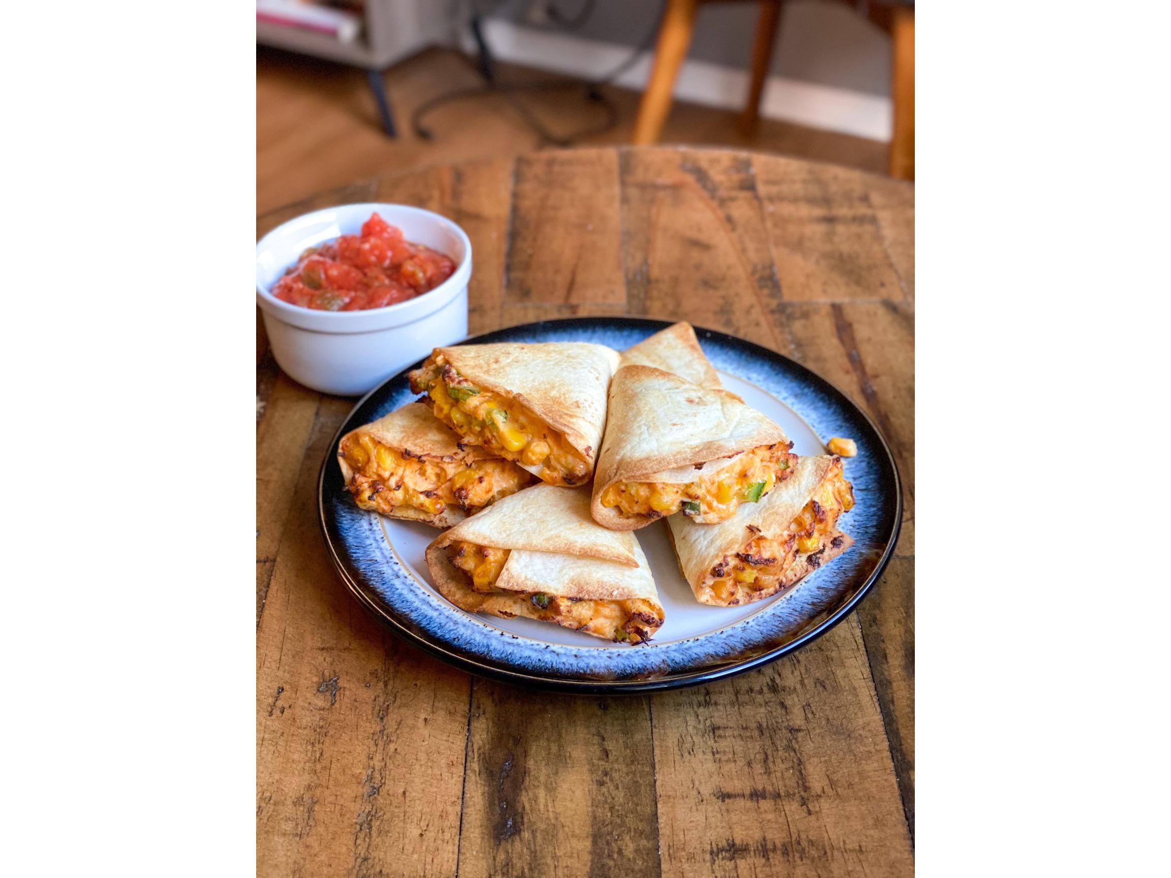 Air fried mini chicken quesadillas Happy Taco Tuesday! r/airfryer