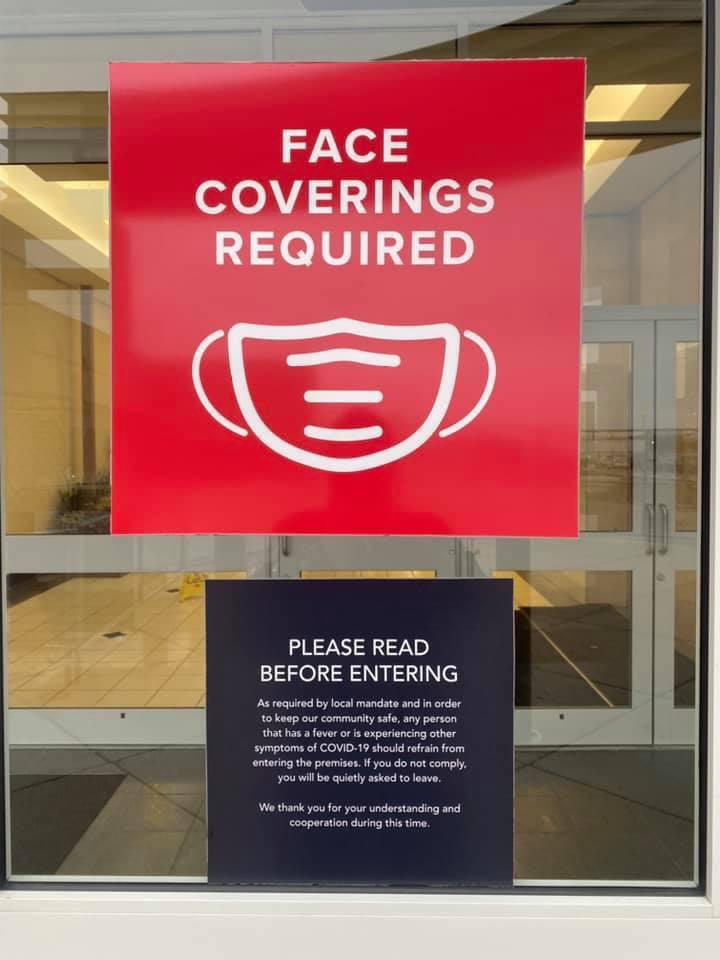 Mask policy mall setting r/GameStop