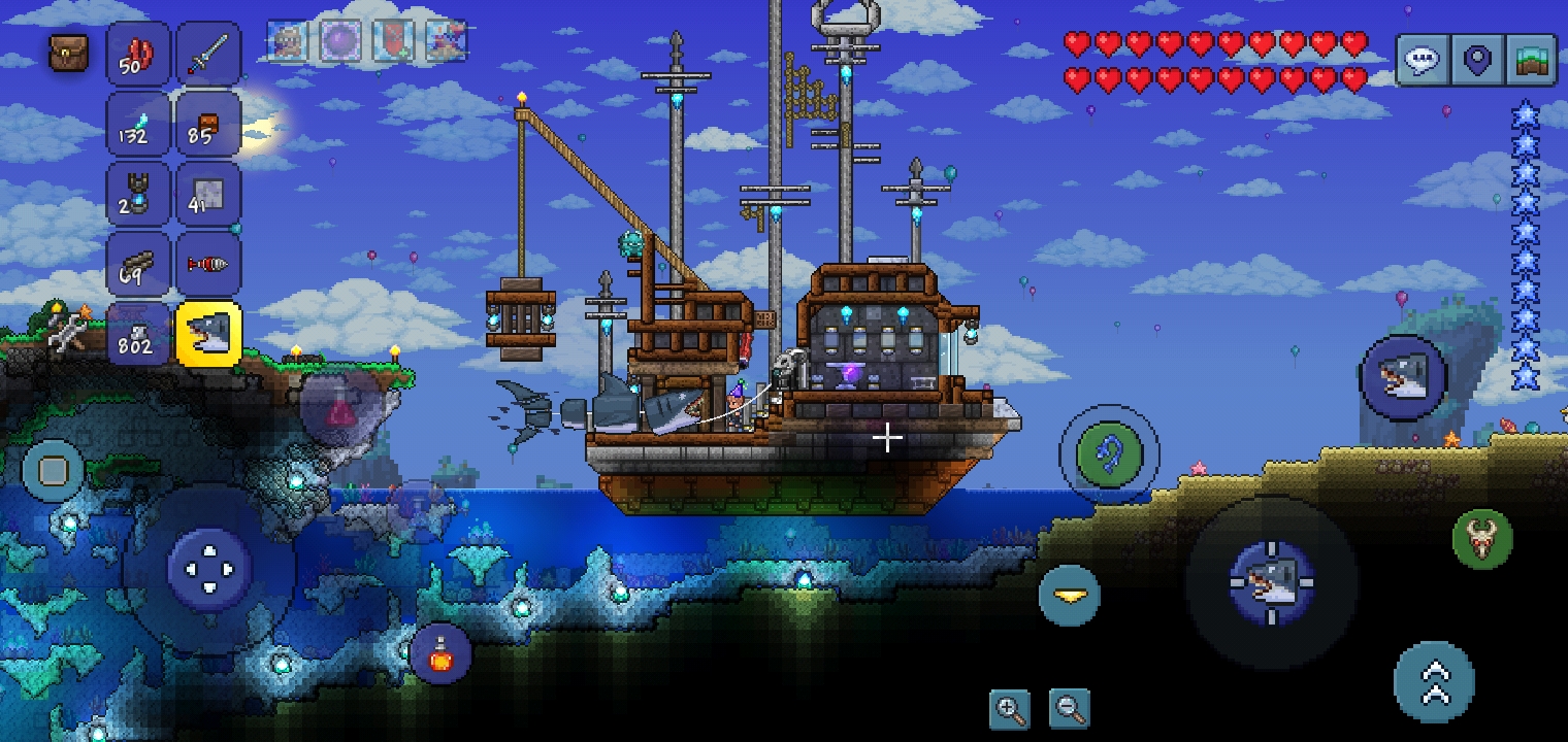I caught a shark! r/Terraria