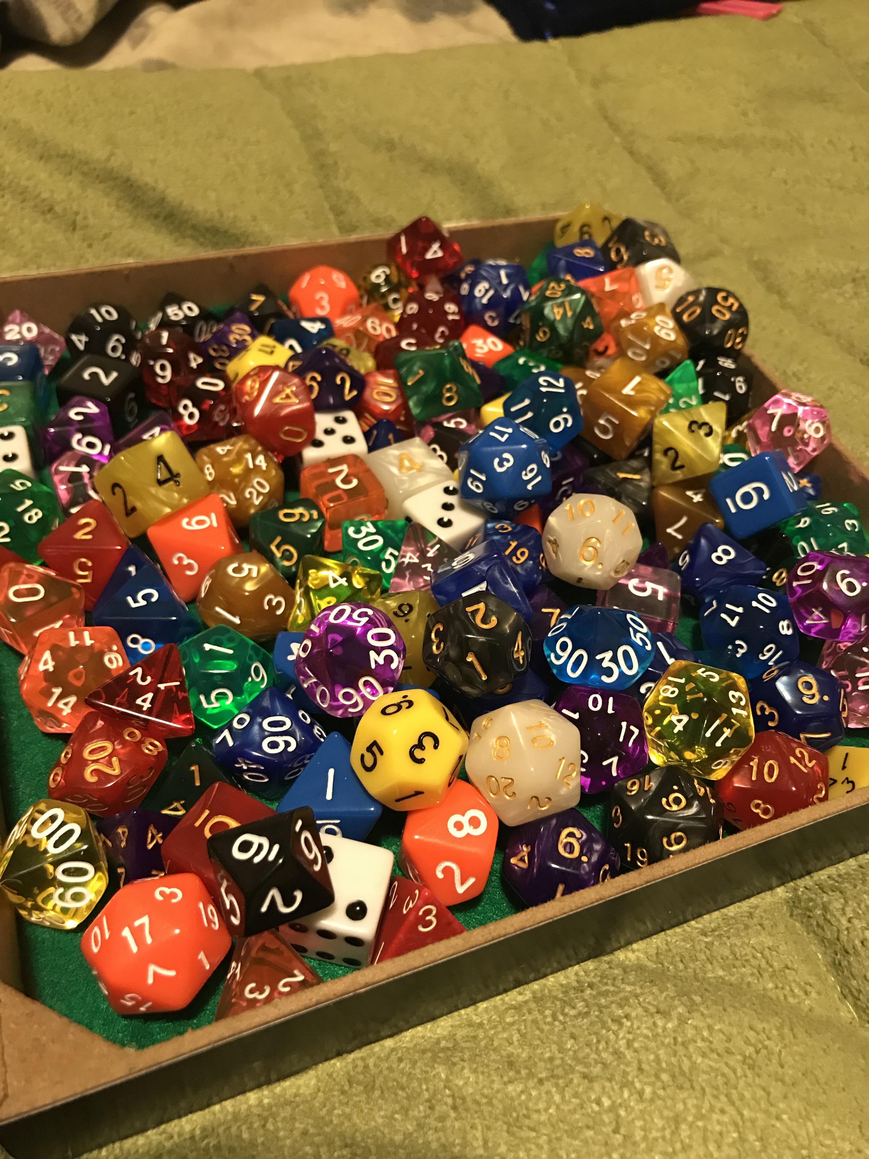 Thought I would add to the dice collection photos on here. Nothing