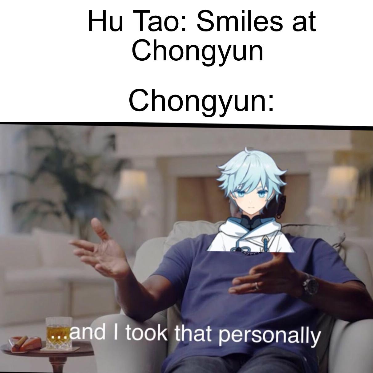 Chongyun’s voicelines show that he think’s Hu Tao is making fun of him