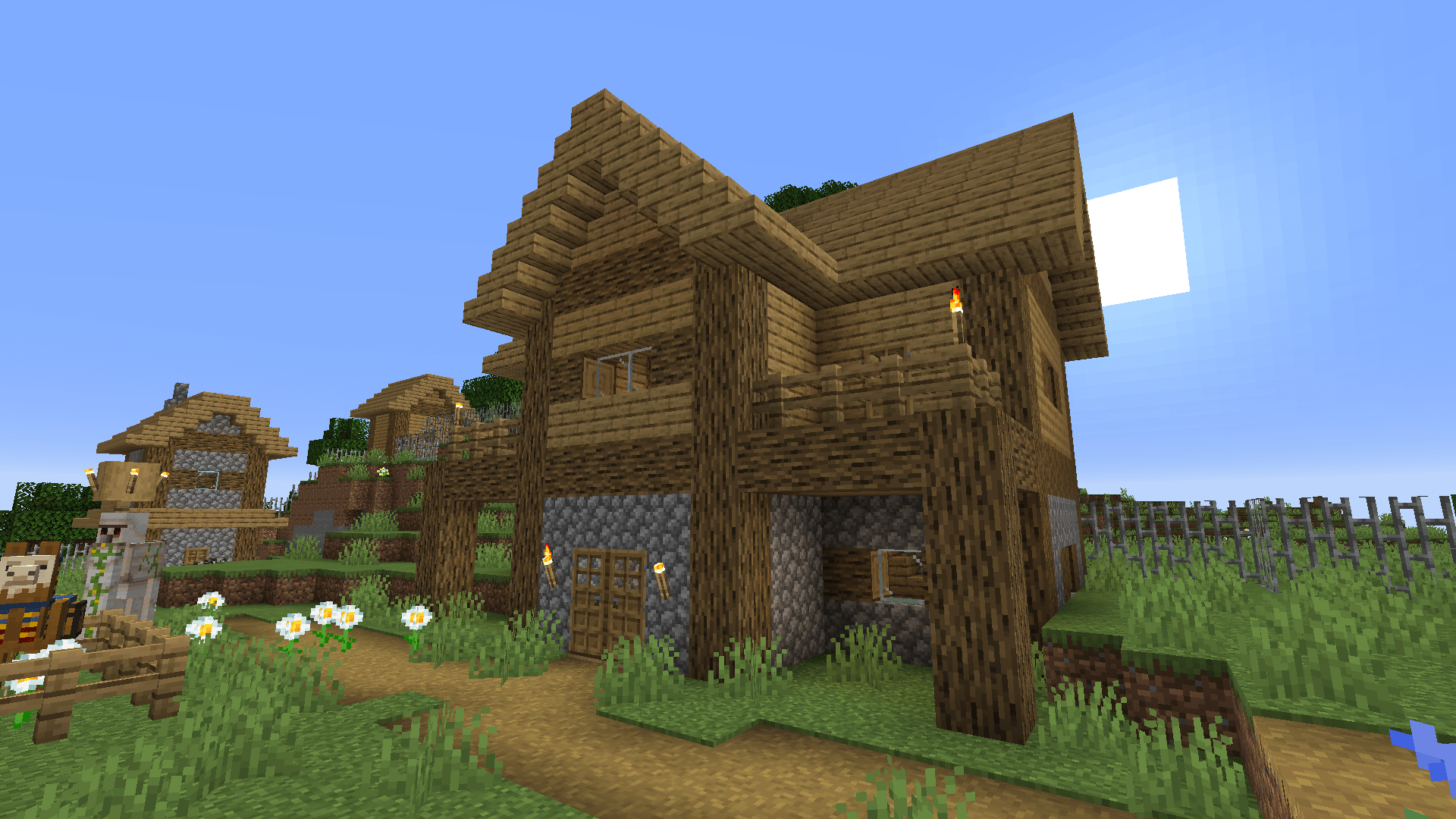 Tried building in the same style as the rest of the village to make it