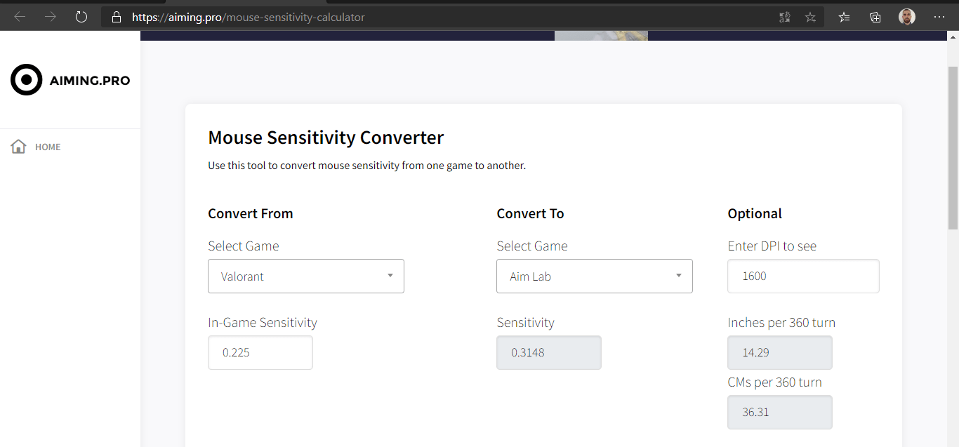 Valorant > AimLab sensitivity conversion. Is this accurate? aimlab