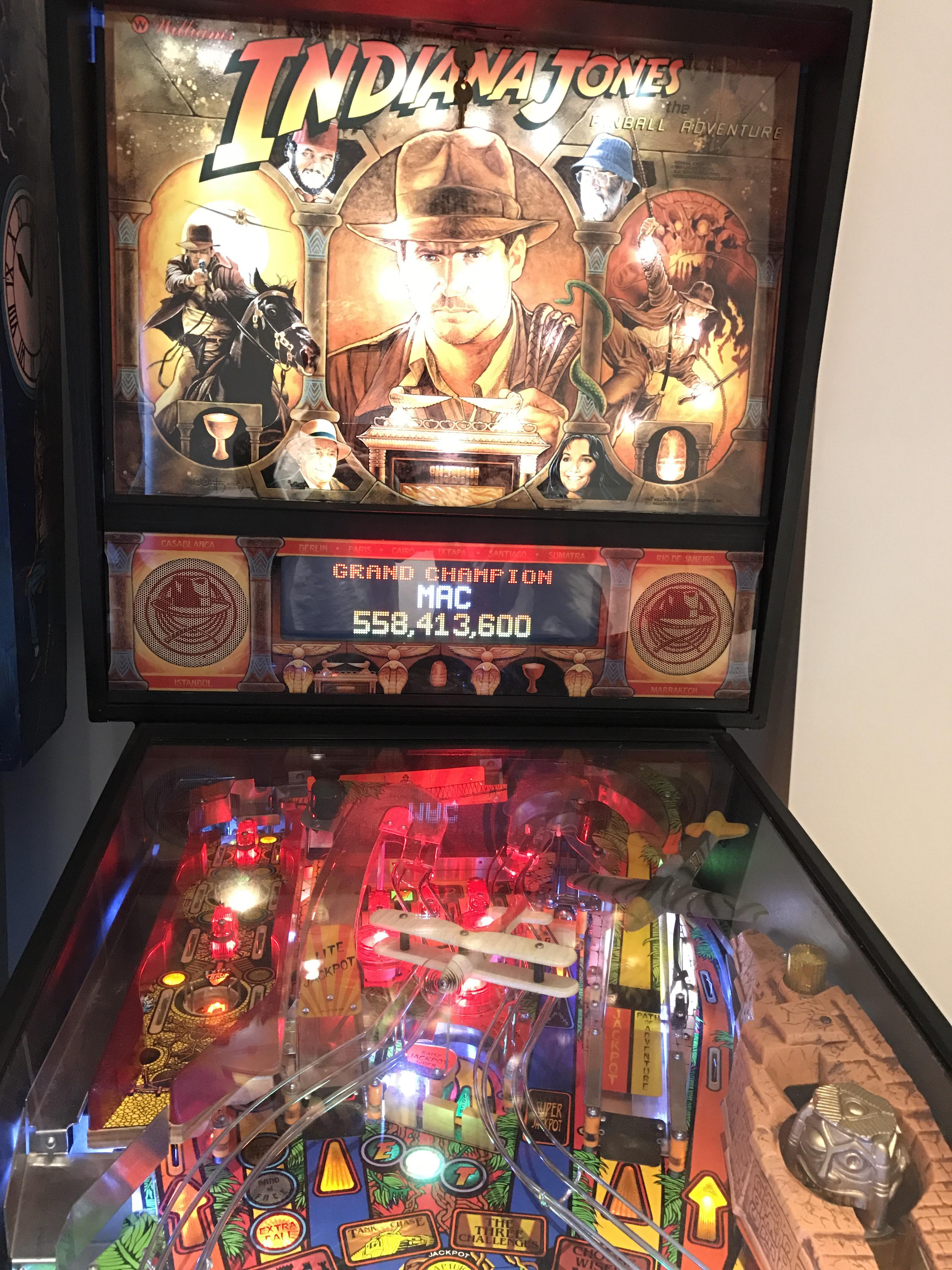 Finally achieved grand champion on "Indiana Jones The Pinball