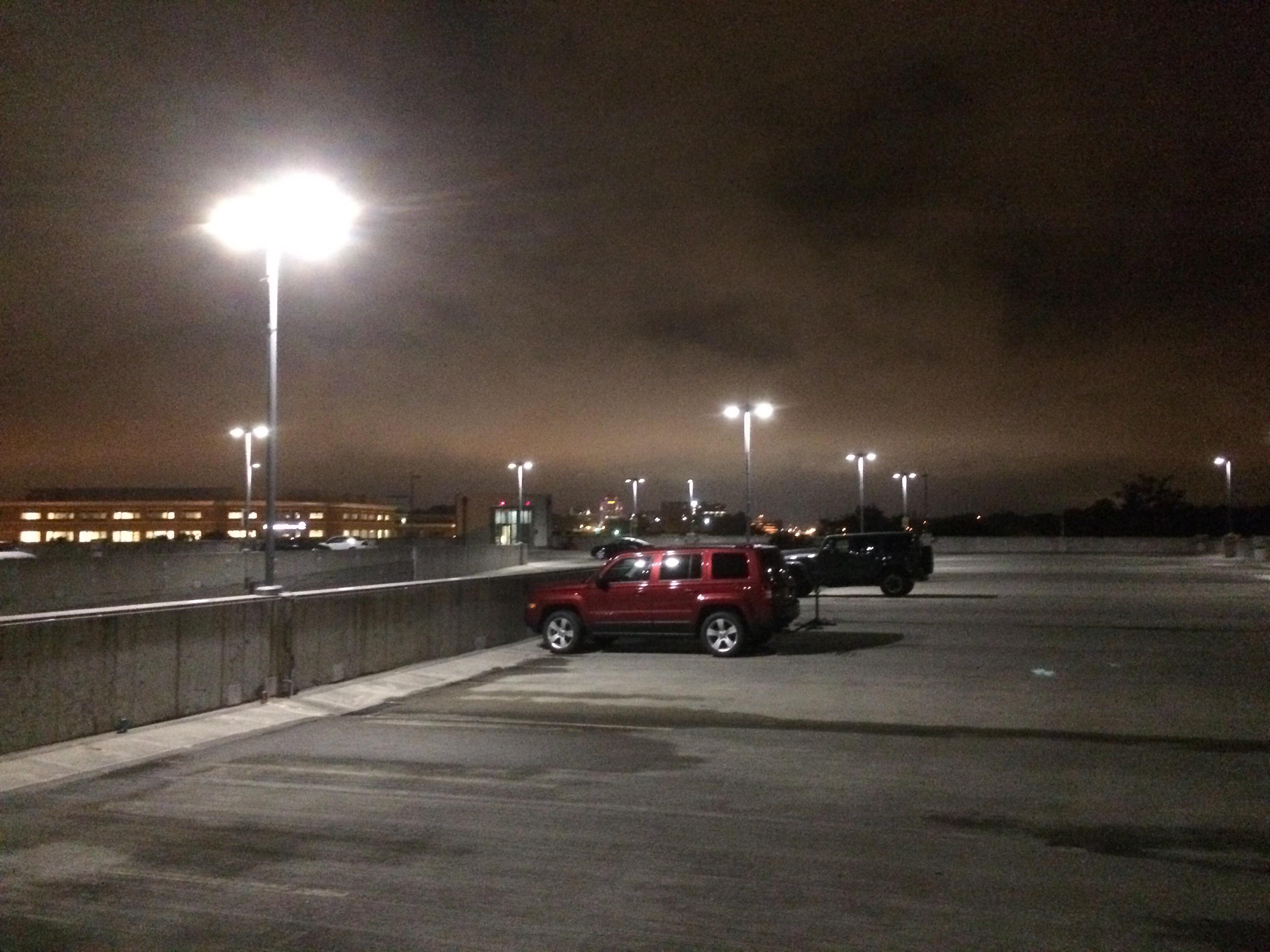 Nighttime parking garage r/LiminalSpace