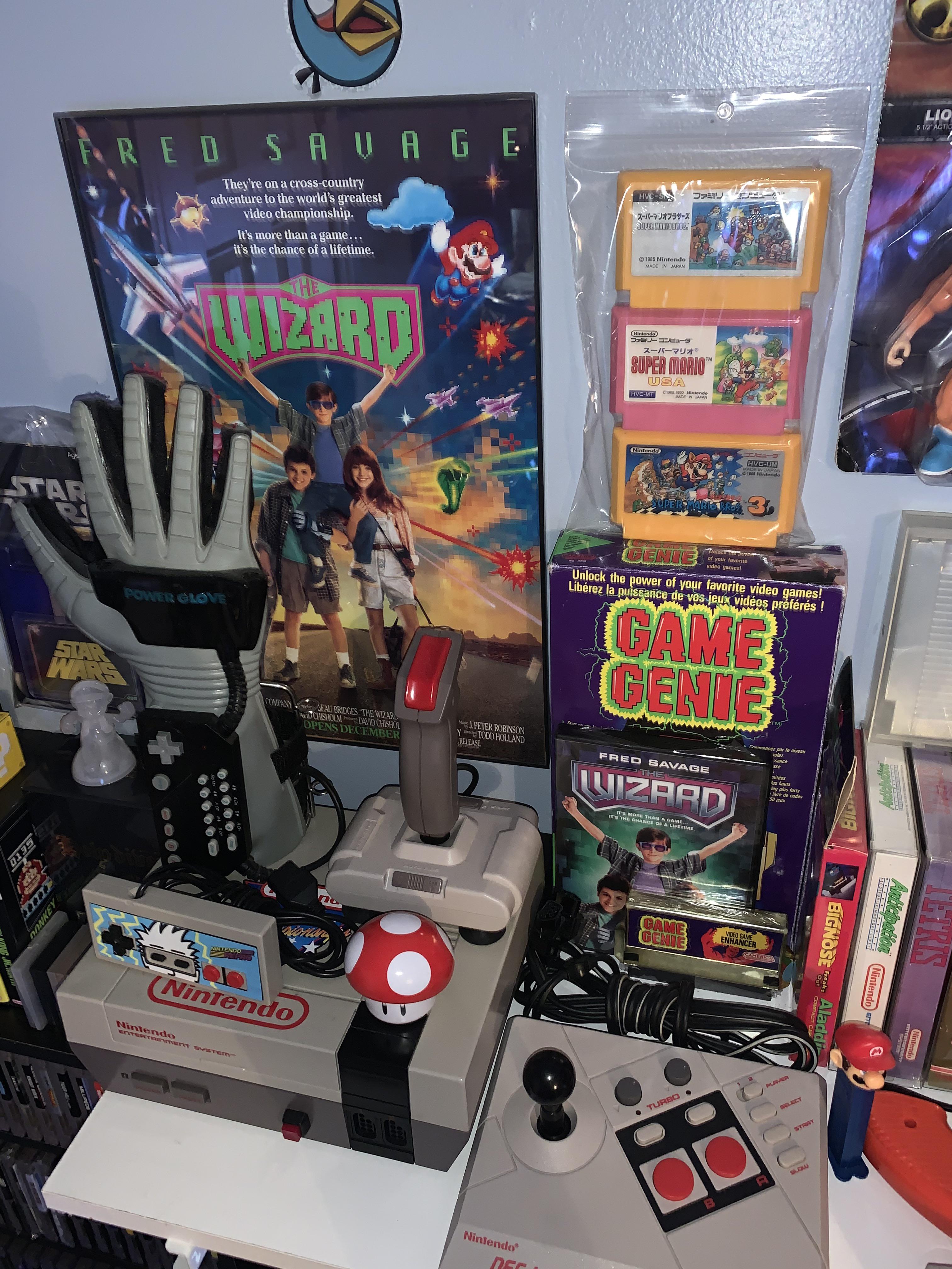 The Wizard poster arrived. Compliments the back drop of the power glove