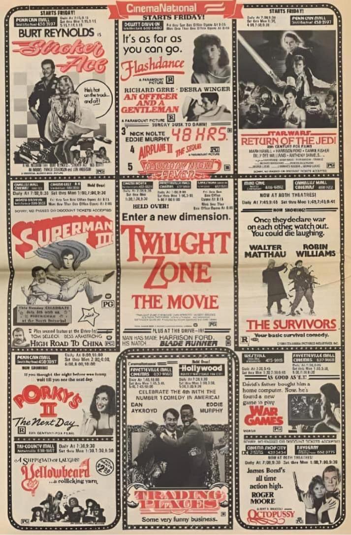 Movie Theater Newspaper Ads