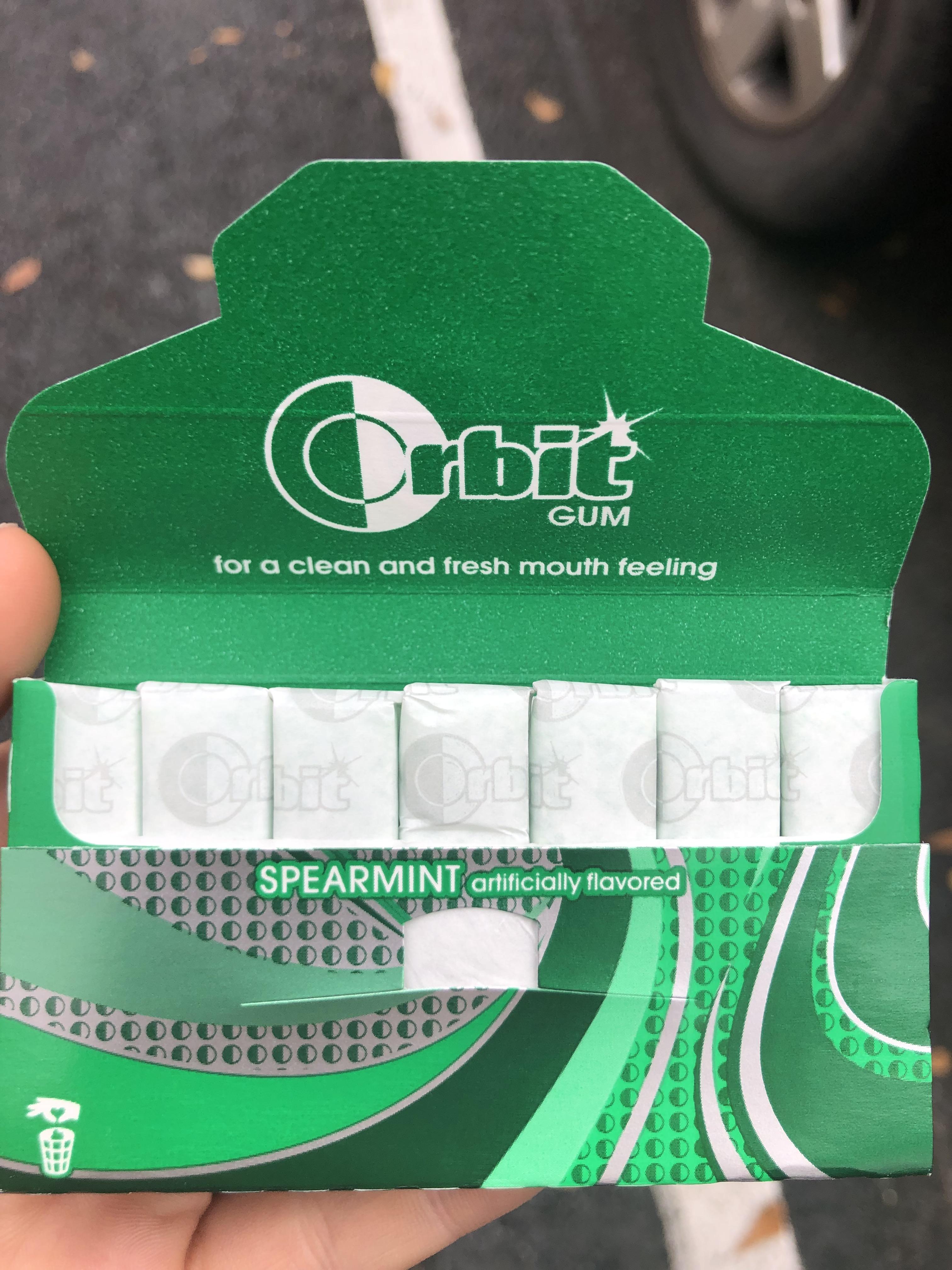 Orbitz Gum Wrapper