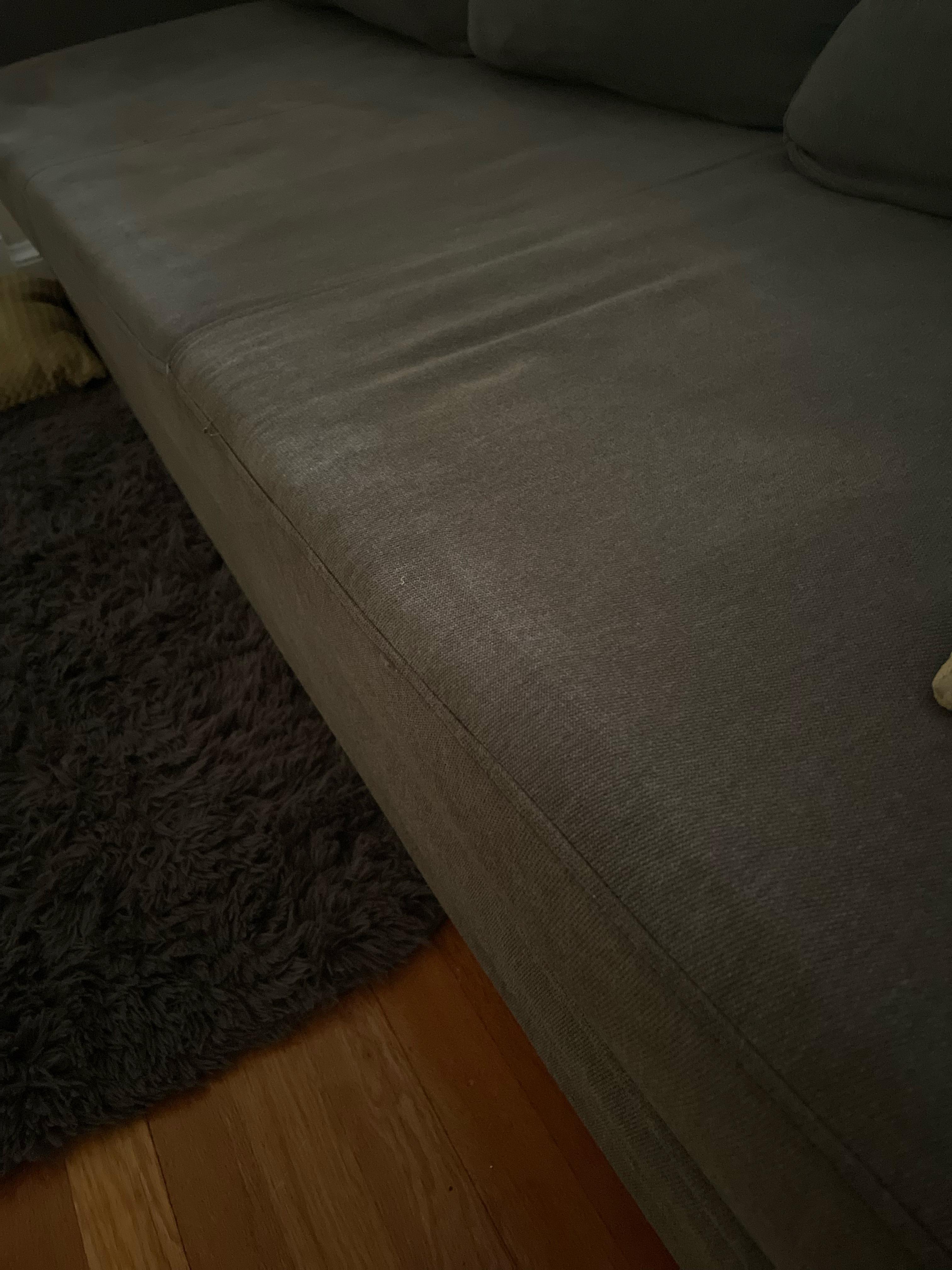 I think I’m allergic to the couch I bought? I get itchy and my chest gets heavy whenever I sit