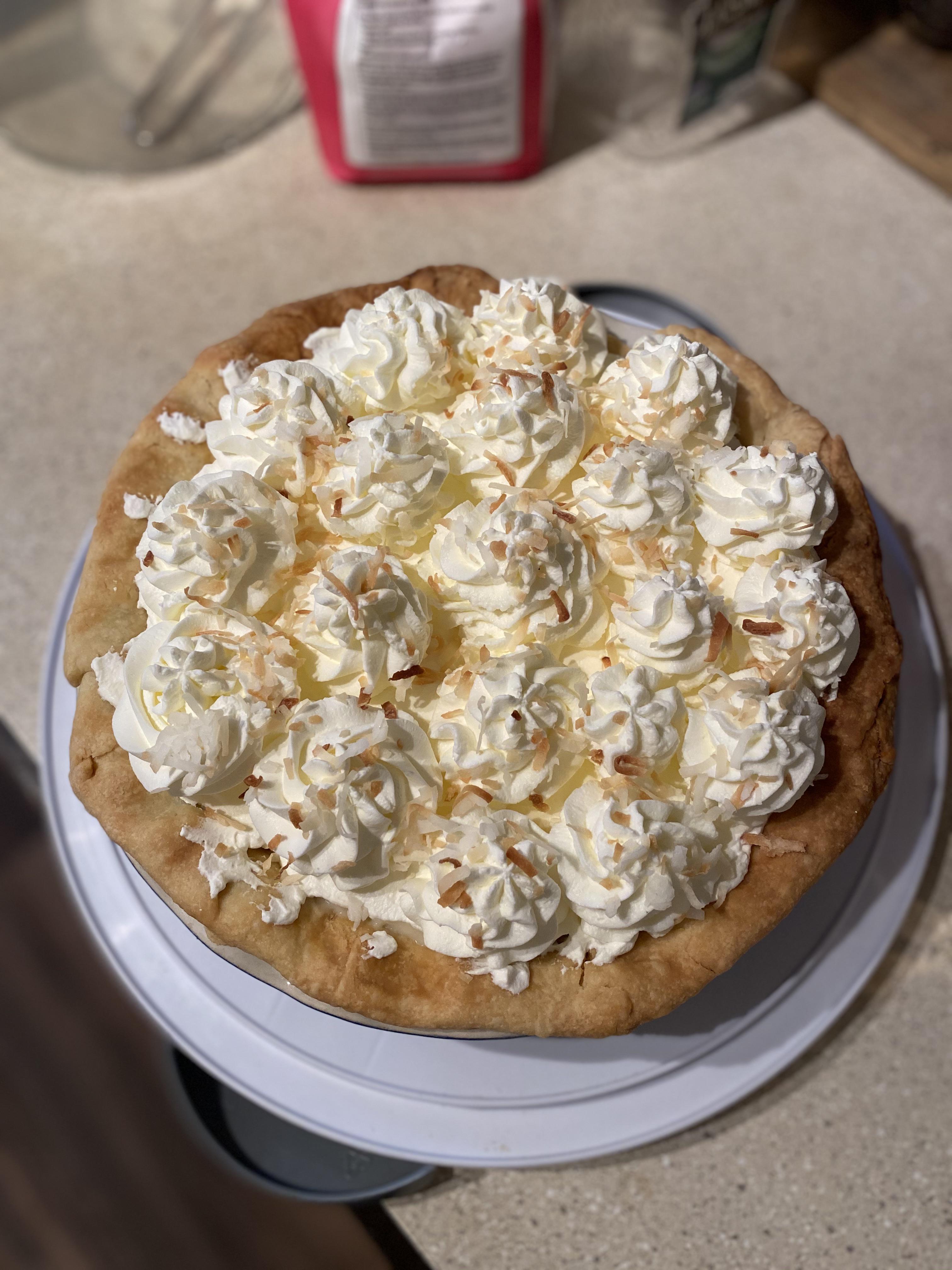 Second attempt after burning the crap out of the first one Coconut Cream Pie (Tom Douglas