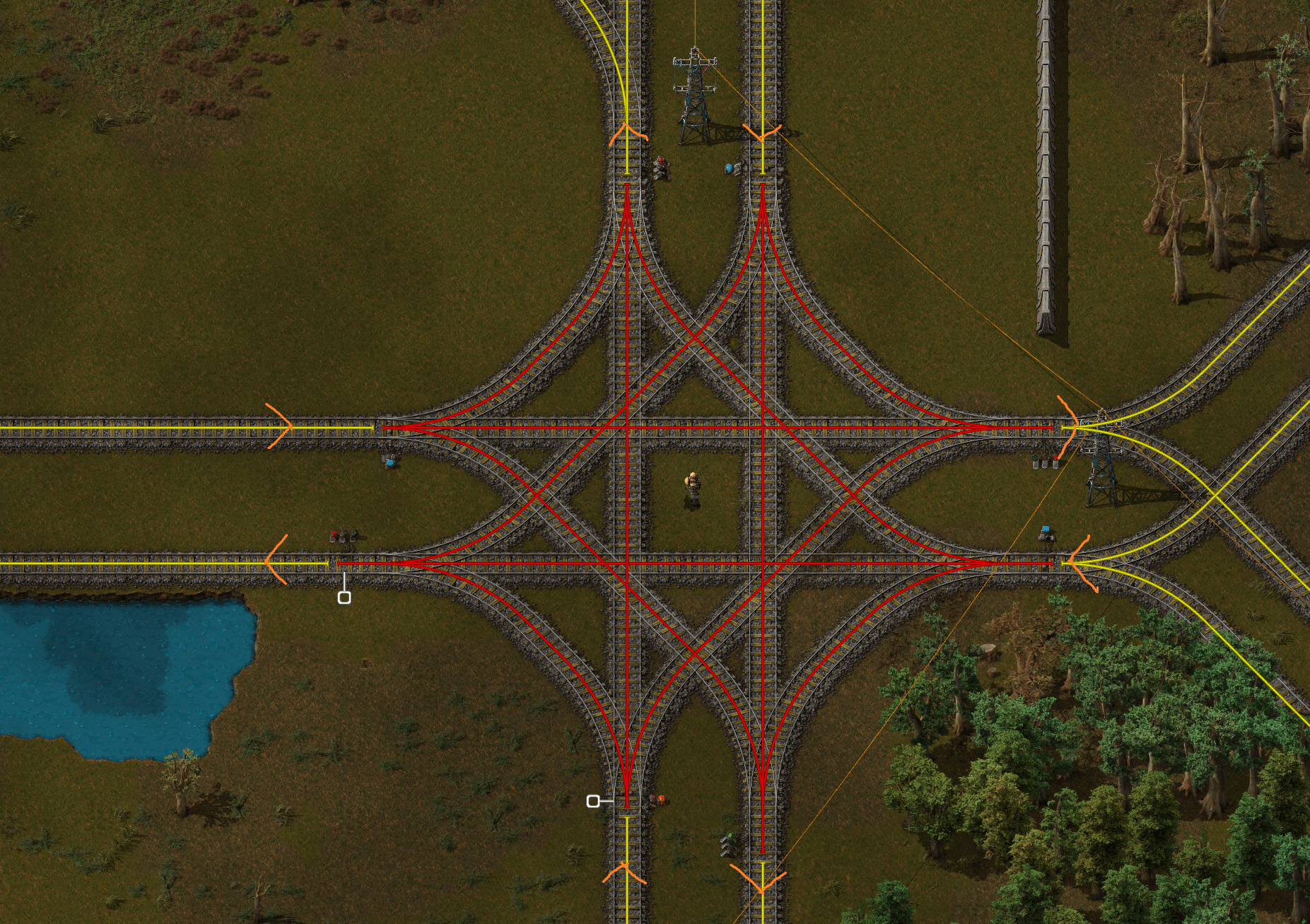 Factorio Rail Junctions