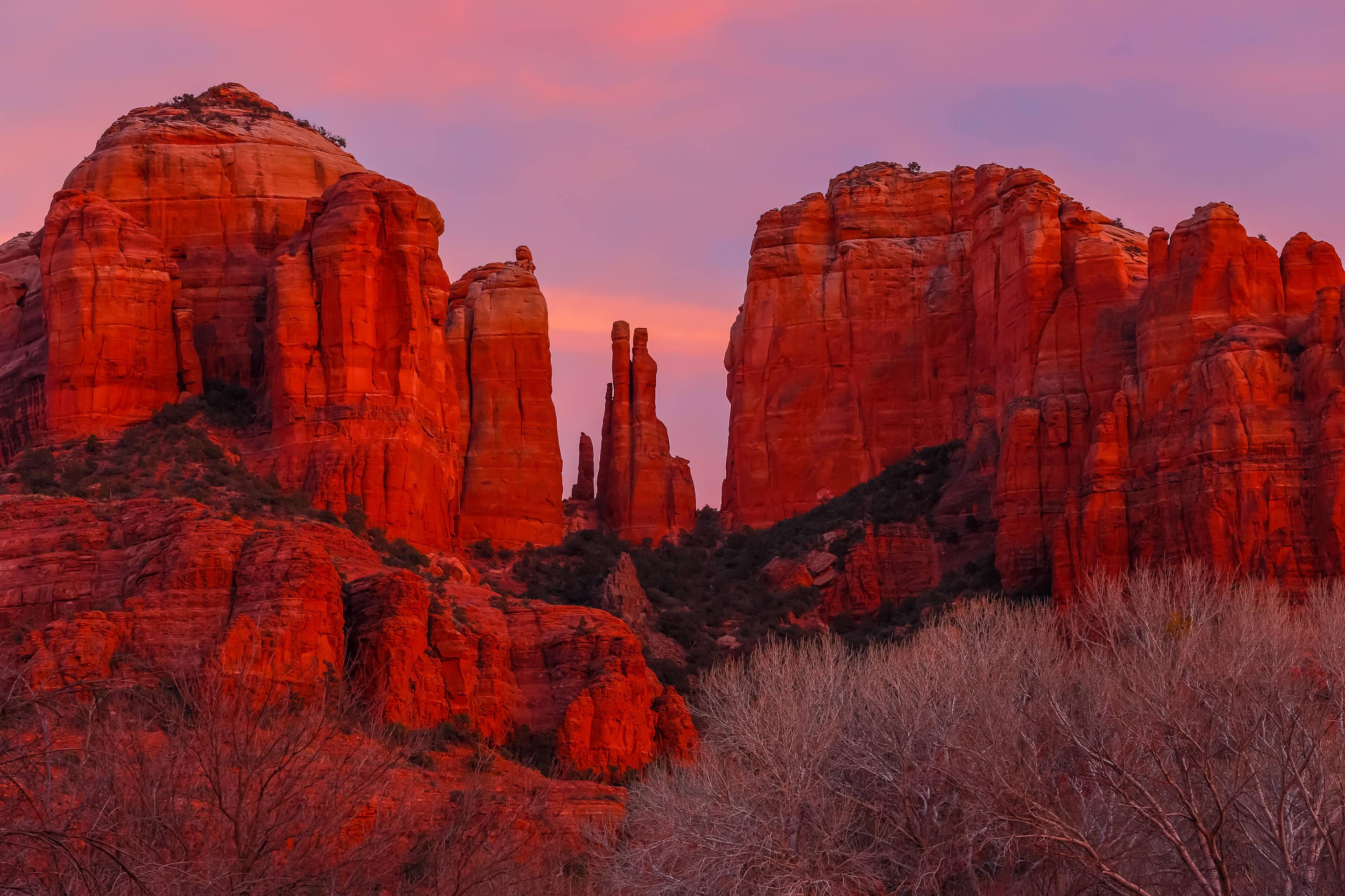 Cathedral Rock at Red Rock Crossing, Sedona, Arizona, USA [2880x1920