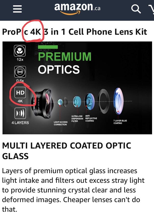 Why buy an expensive lens and a DSLR when you can get the 4K definition