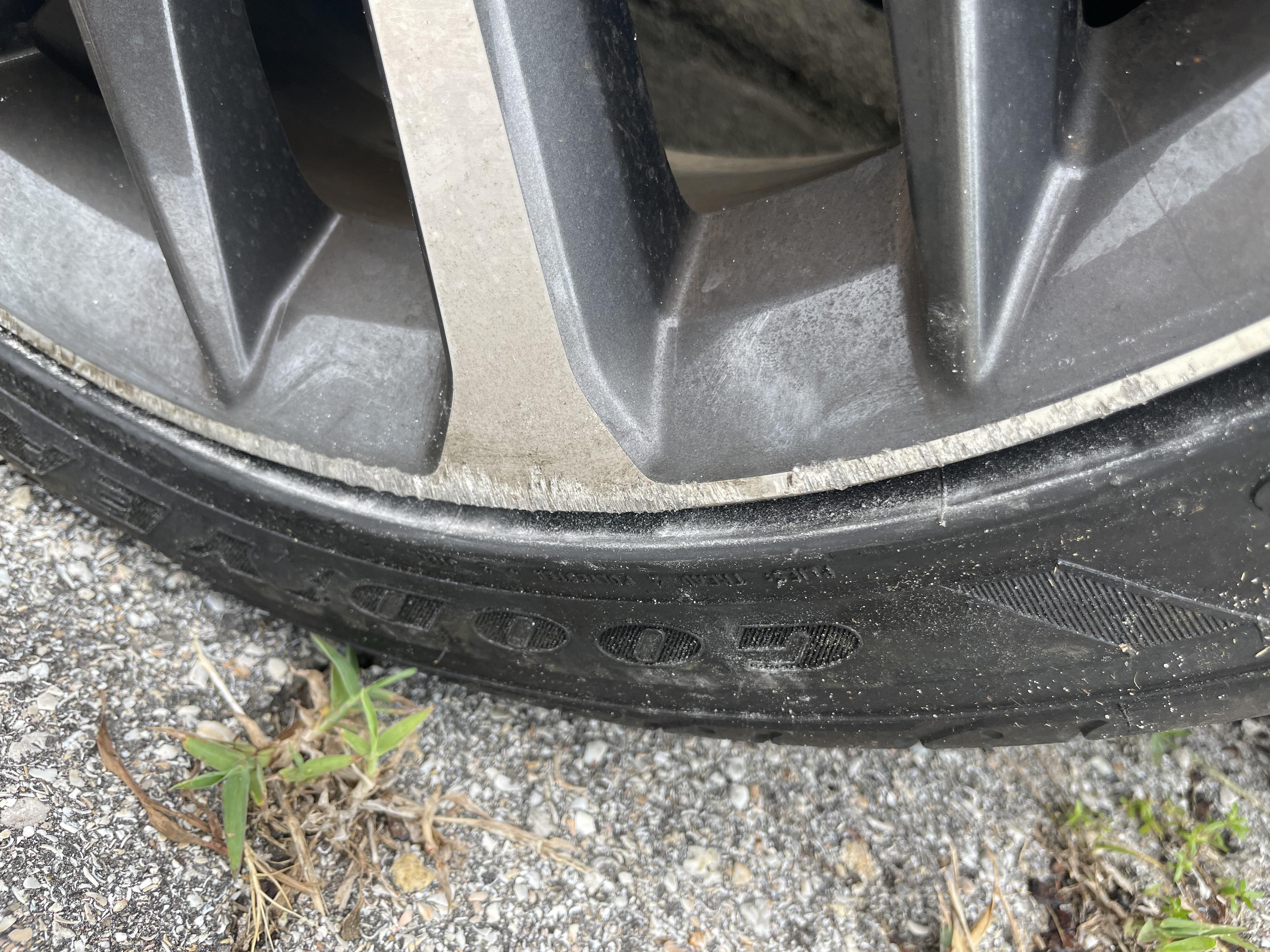 Scraped my rim. And ideas? Can I fix it or just get a new rim. r