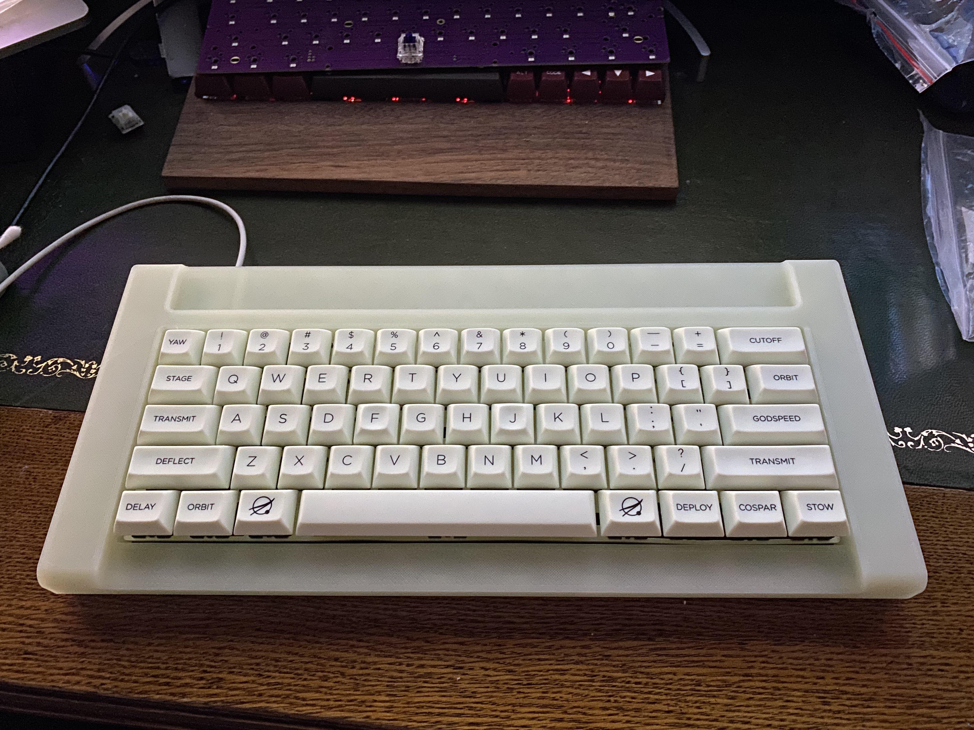 Glow in the dark keyboard with the lights on r/MechanicalKeyboards