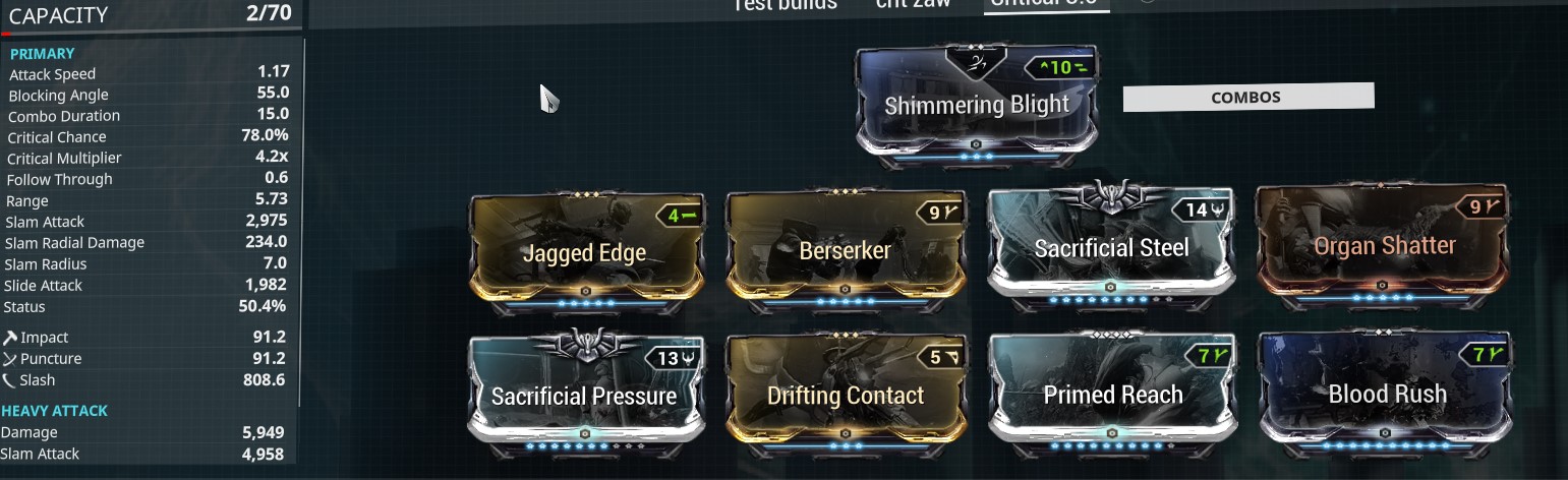 A revamped build from my previous build of Orthos prime. Please Help me