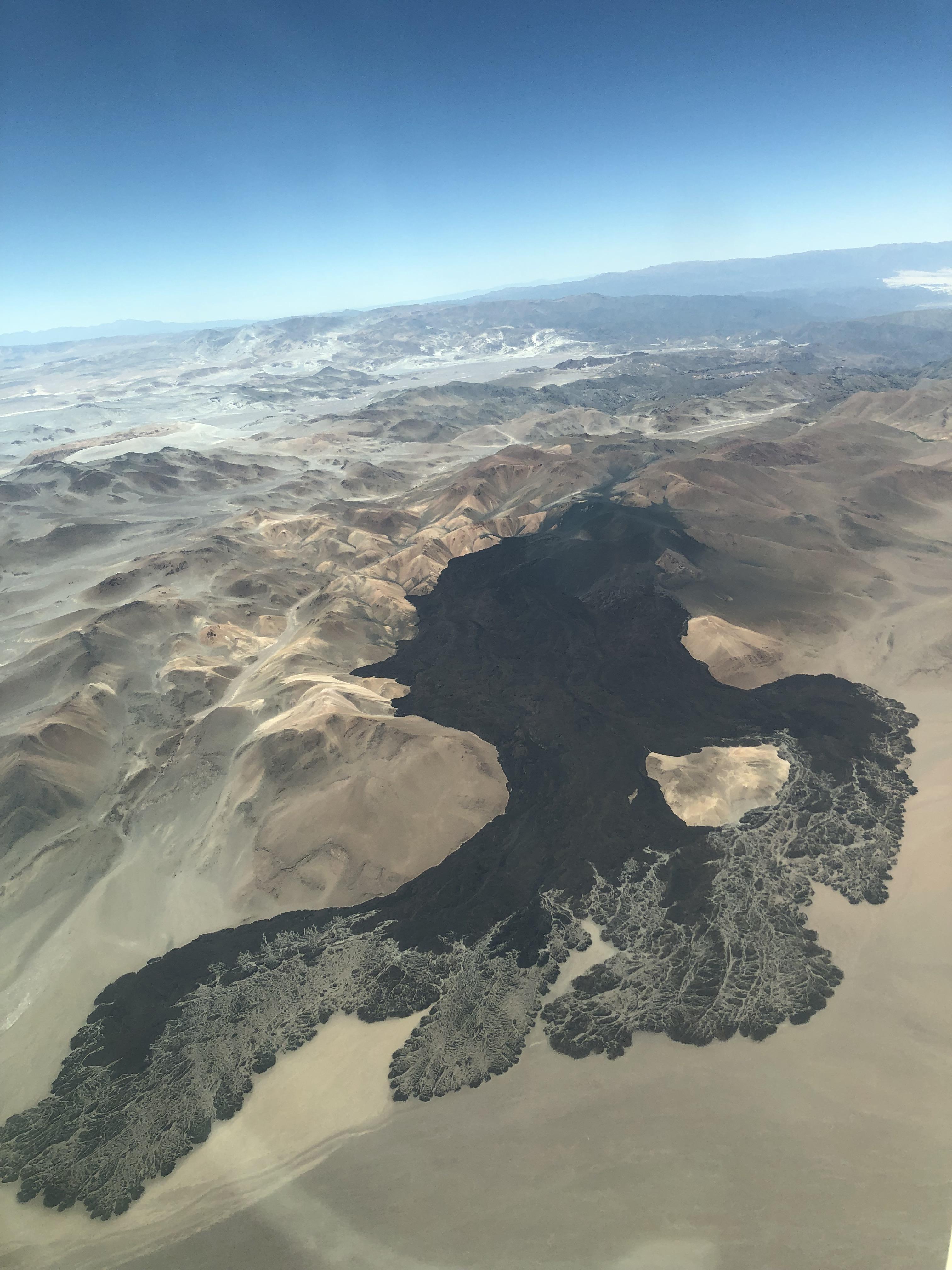 Ancient lava flow found during aerial survey. Northern Argentina, Los Andes. r/geology
