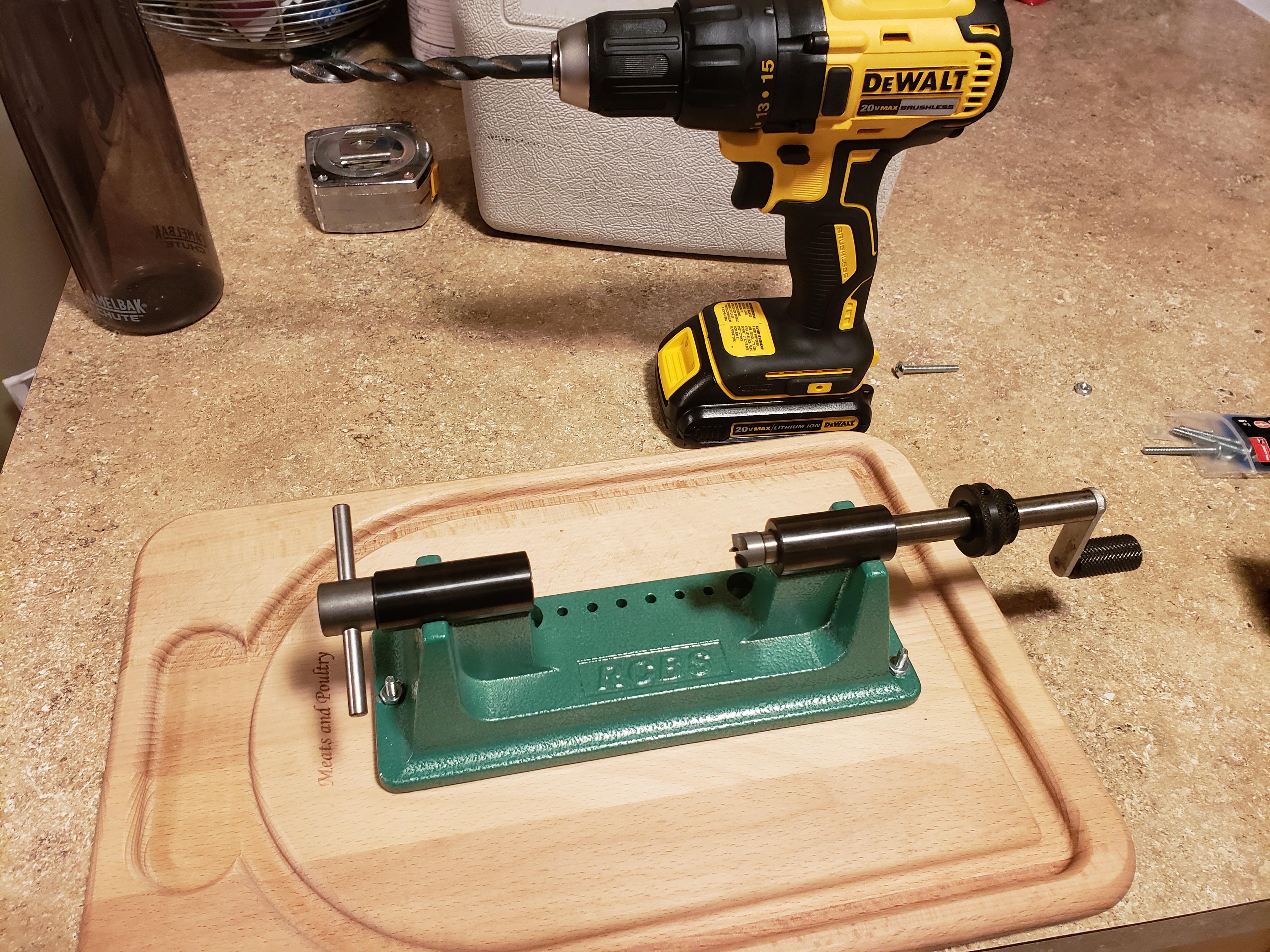 Giving this cheap Walmart trimming stand a try r/reloading