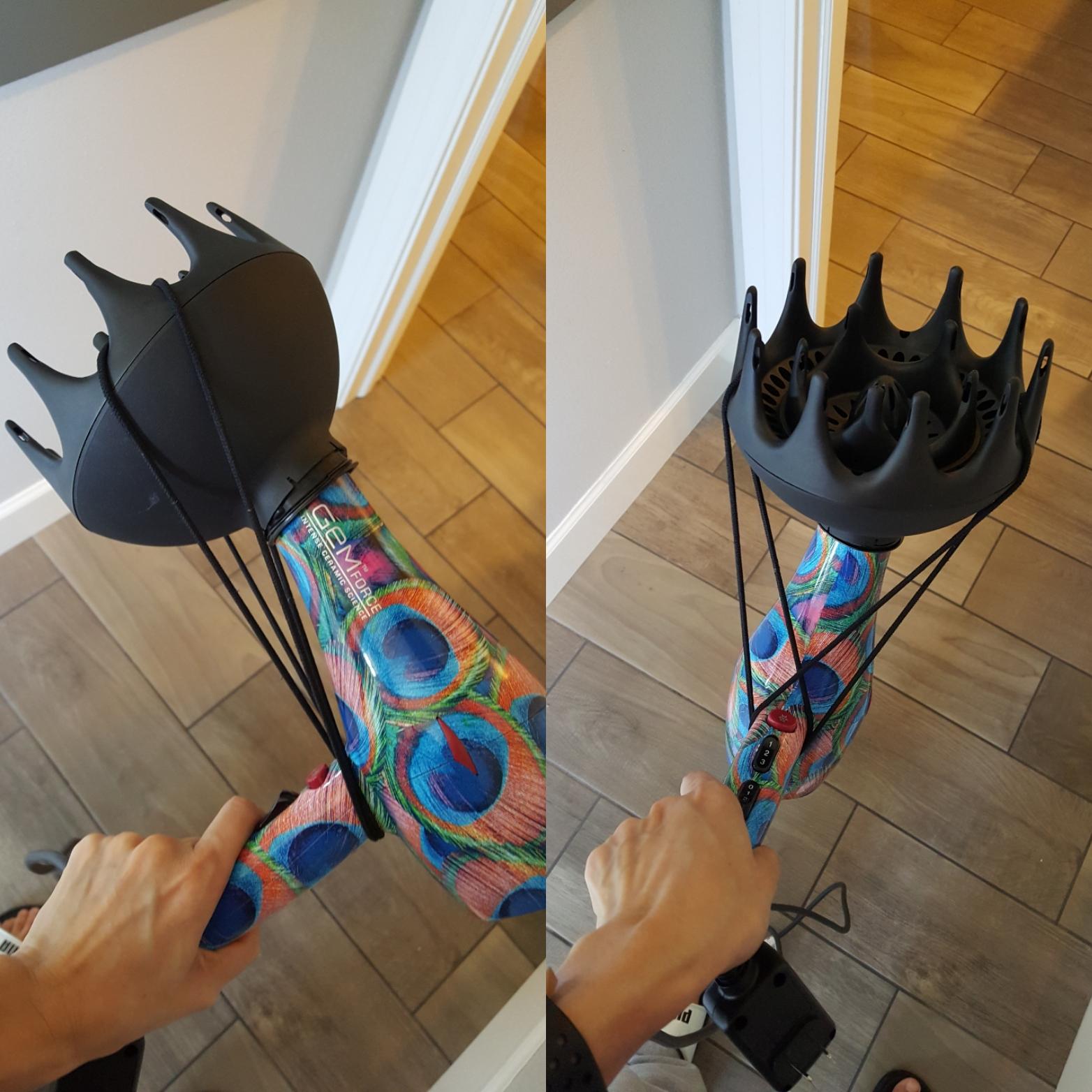 Black Orchid large hair diffuser hack when it doesn't fit your hair