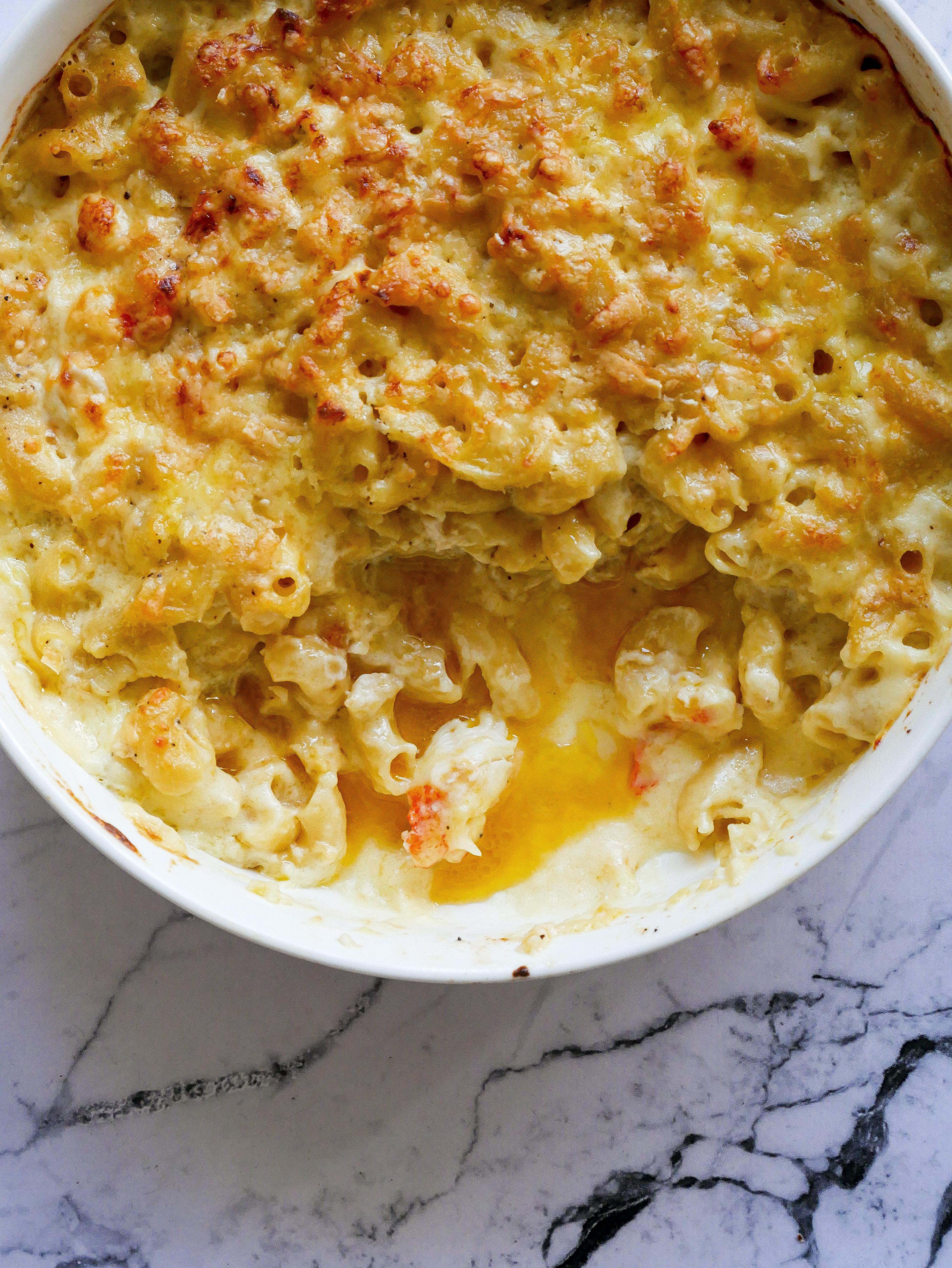 Lobster Mac n Cheese with a Lobster Bisque r/recipes