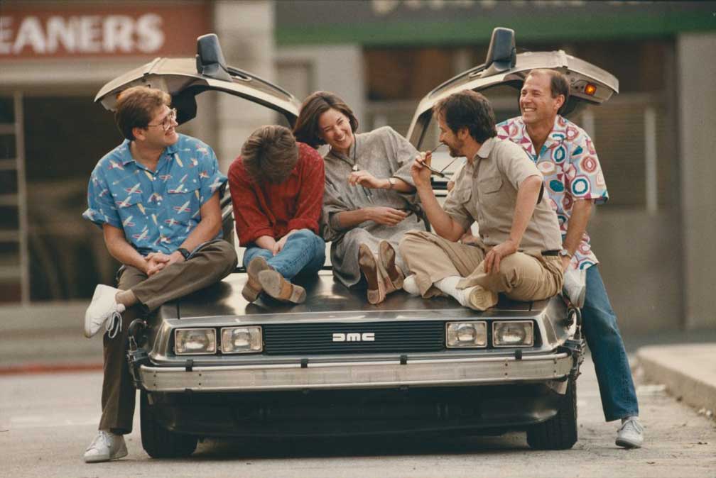 Back To The Future (1985) Behind the scenes Robert Zemeckis, Michael