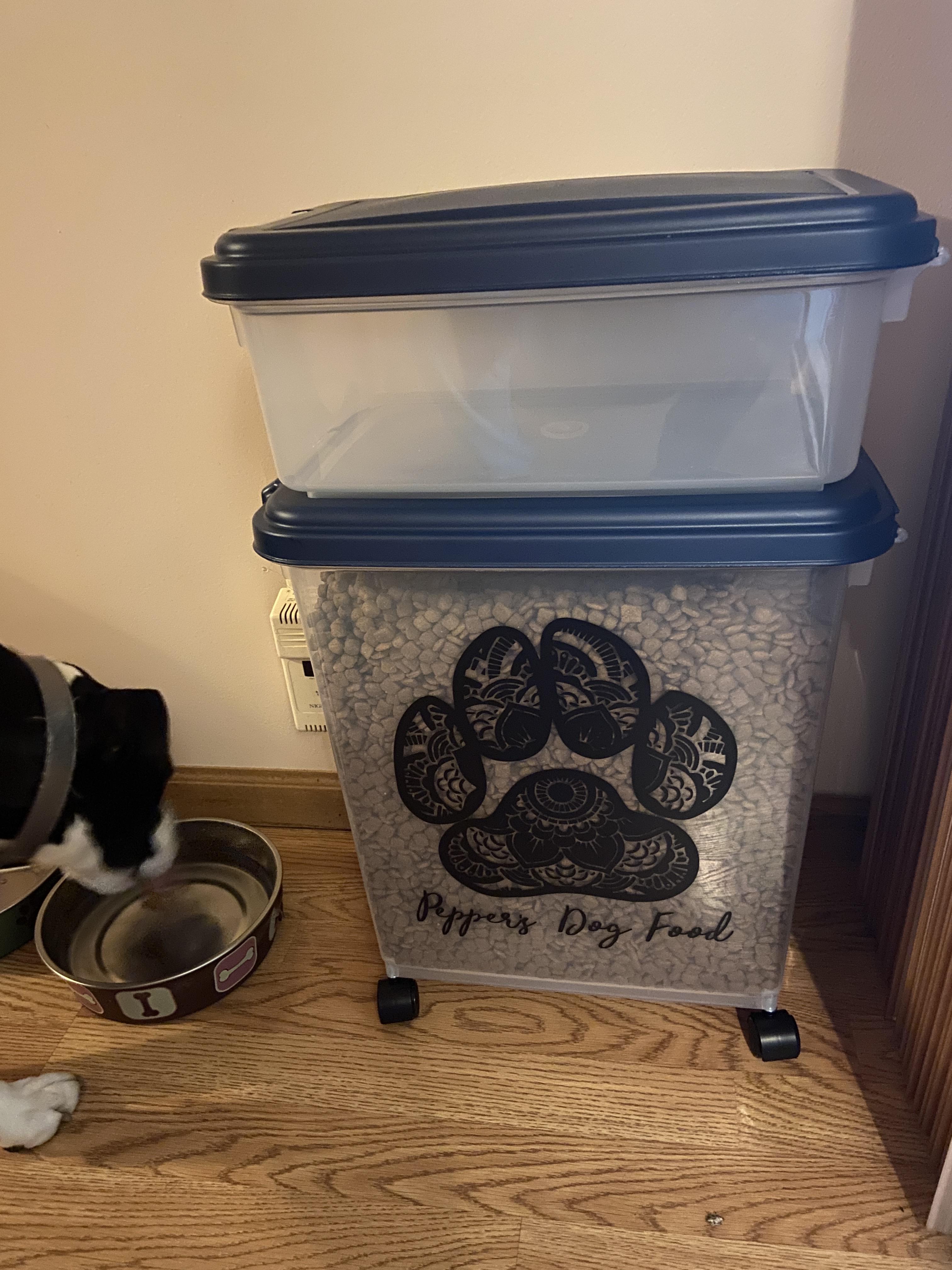 Personalized dog food container. r/cricut