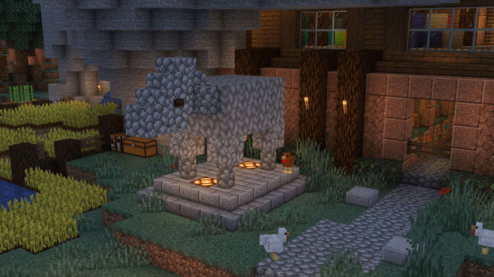 Nothing too impressive, but I thought this sheep statue I made at my