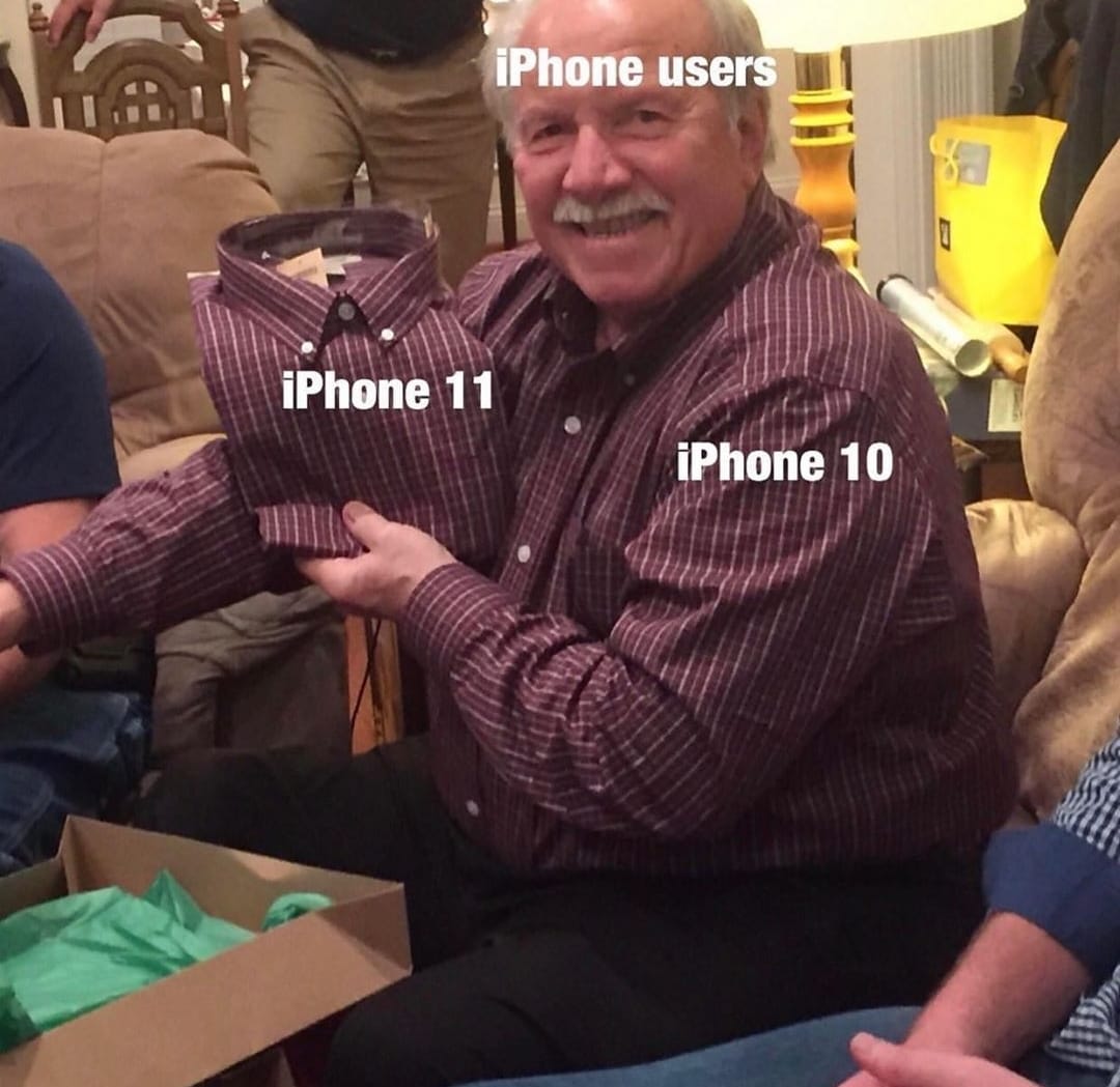 Of course it's an iPhone meme, no one buys Android anymore
