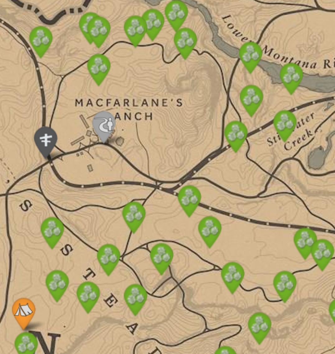 English Mace locations for today's daily challenge.