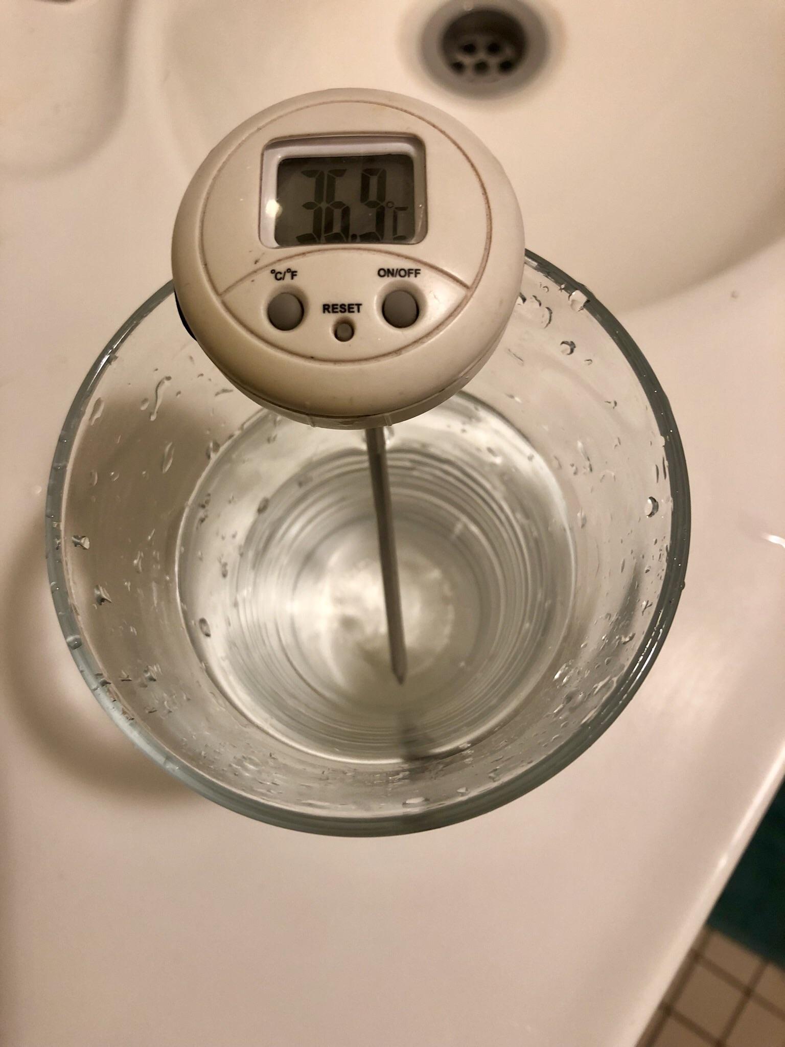 “Cold water” at the end of my 7am “cold shower”. Haven’t used hot water