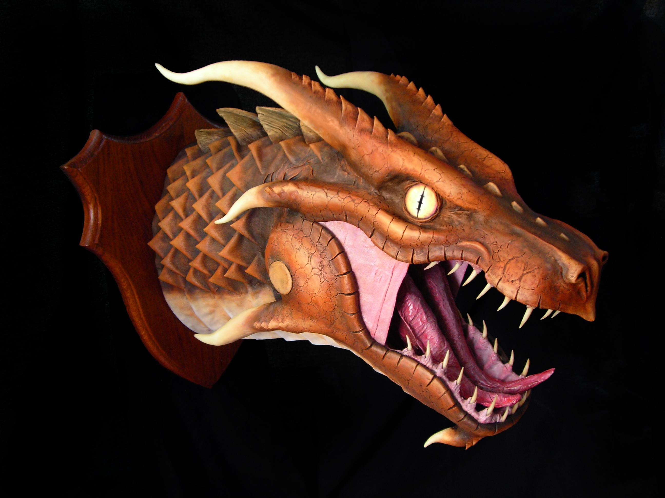 [Art]I made a copper dragon head! r/DnD