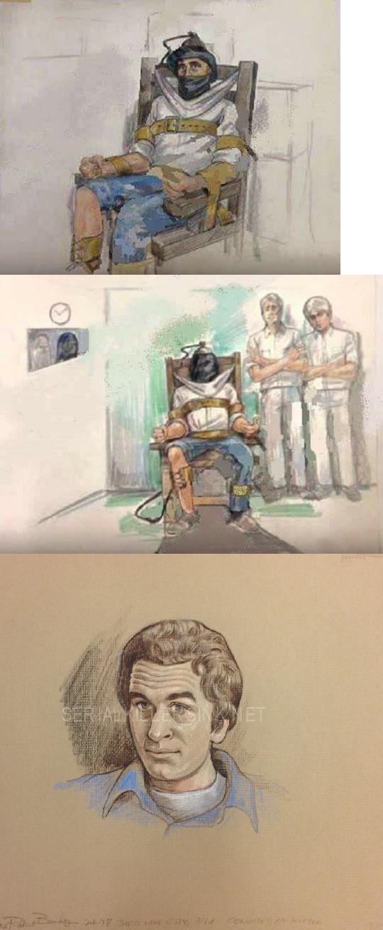 Ted Bundy Courtroom Sketch Sentencing Judge Said Serial Killer Ted
