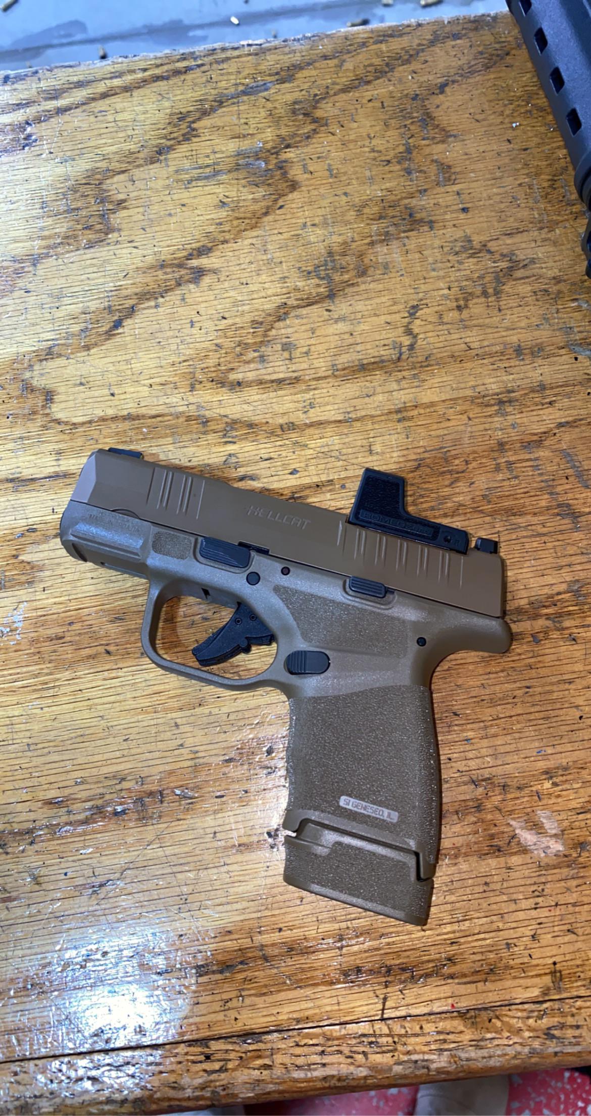 Springfield Hellcat + Romeo Zero red dot r/guns