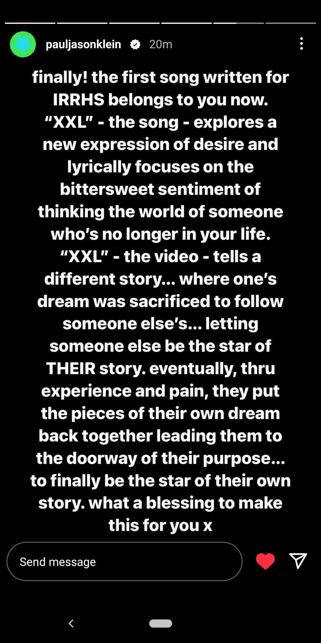 The meaning behind XXL and it's music video from pauljasonklein r/LANY